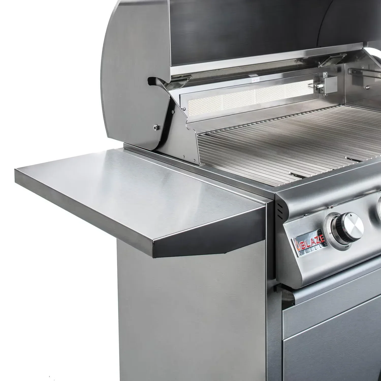 Blaze LTE+ 32-Inch 4-Burner Natural Gas Freestanding Grill With Rear Infrared Burner and Lift-Assist Hood (AP2-BLZ-4LTE3MG-NG) - Image 4
