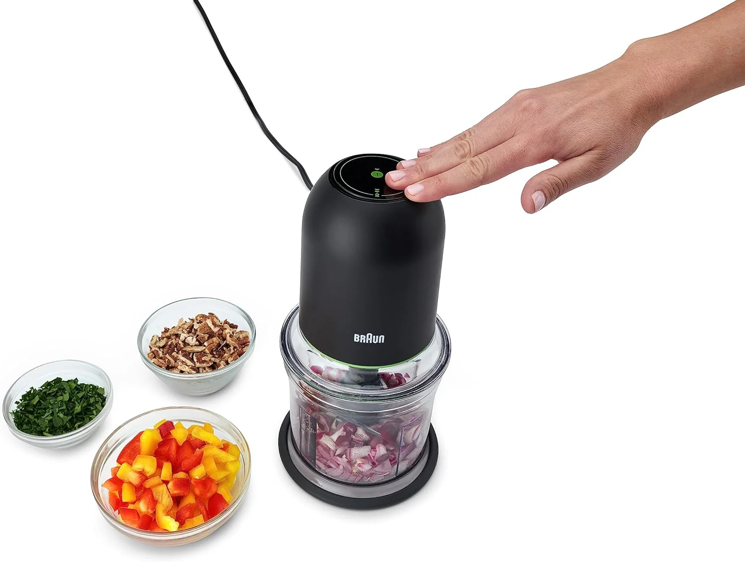 Braun Easy Prep Mini 4 Cup Chopper, 250W Quadblade Technology in Black (CH3012BK) - Image 8