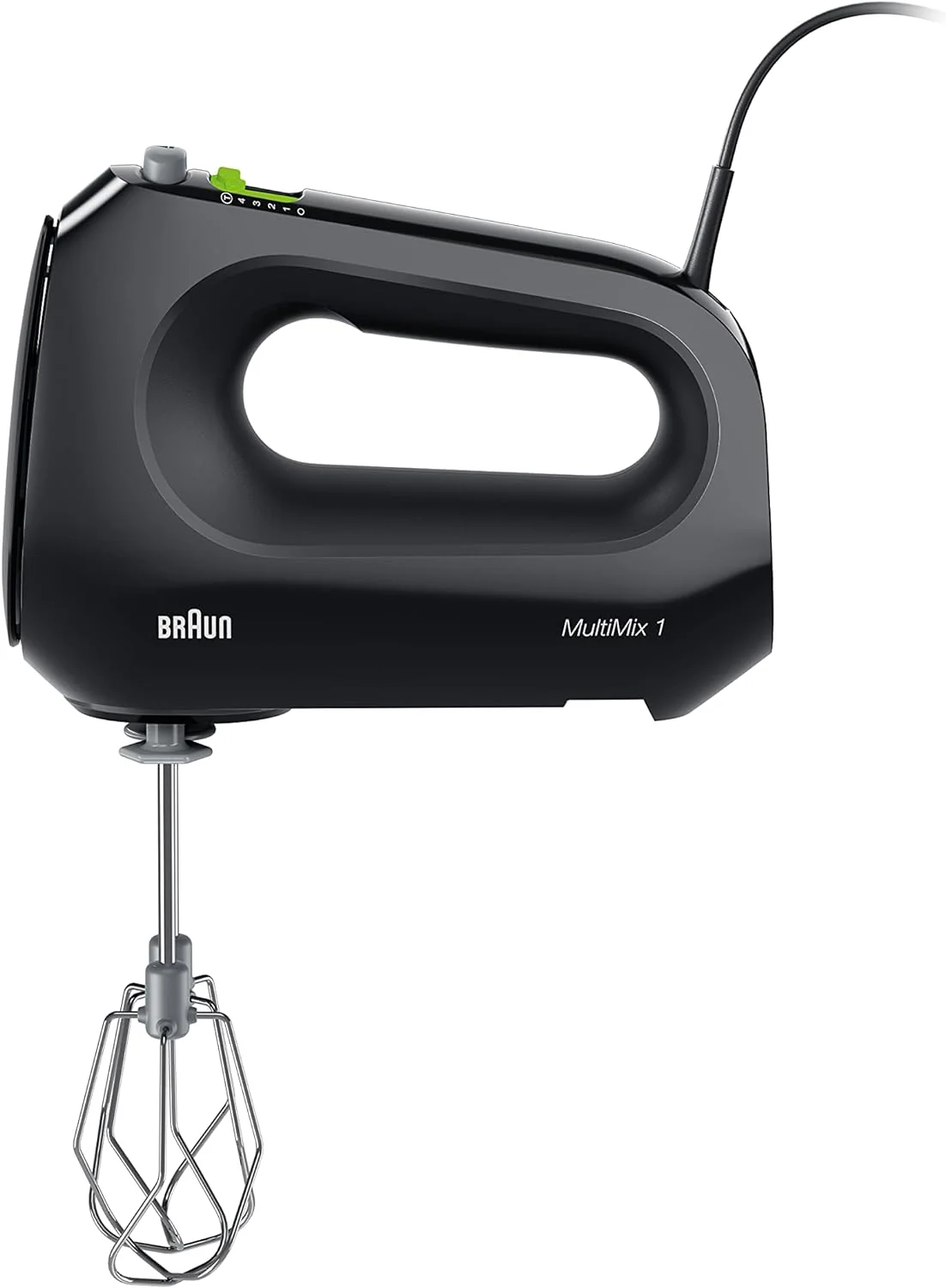 Braun Multimix 1 Hand Mixer w/Beaters, Dough Hooks and Accessory Bag in Black (HM1010BK) - Image 7