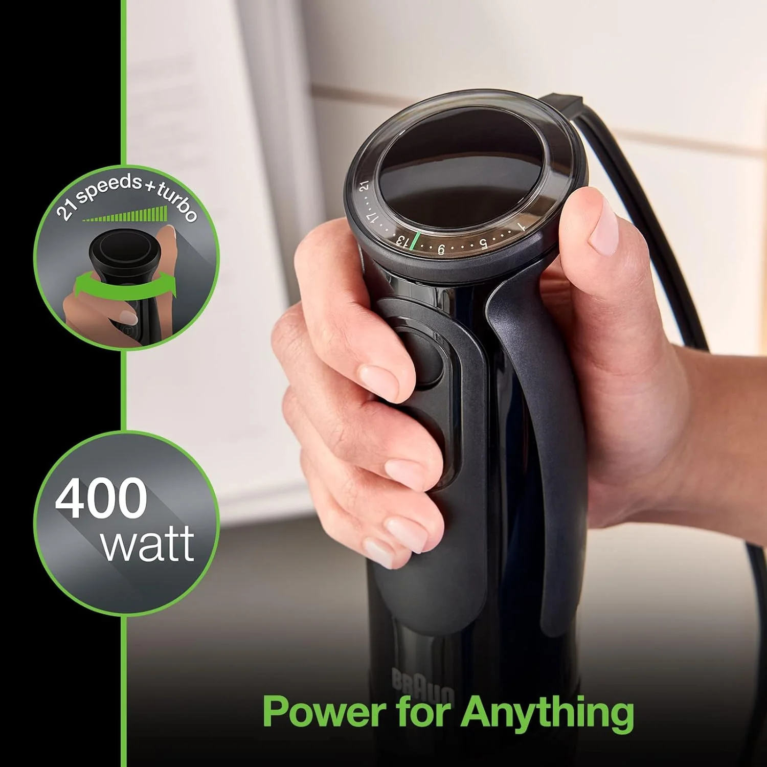 Braun Multiquick 400W 5 21 Speed Hand Blender (MQ5025) - Image 10