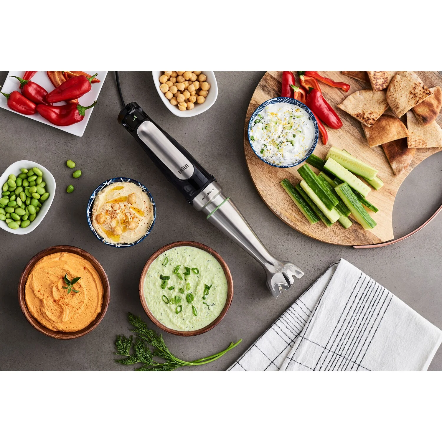Braun Multiquick 7 Smart Speed Hand Blender in Stainless Steel (MQ7025X) - Image 3