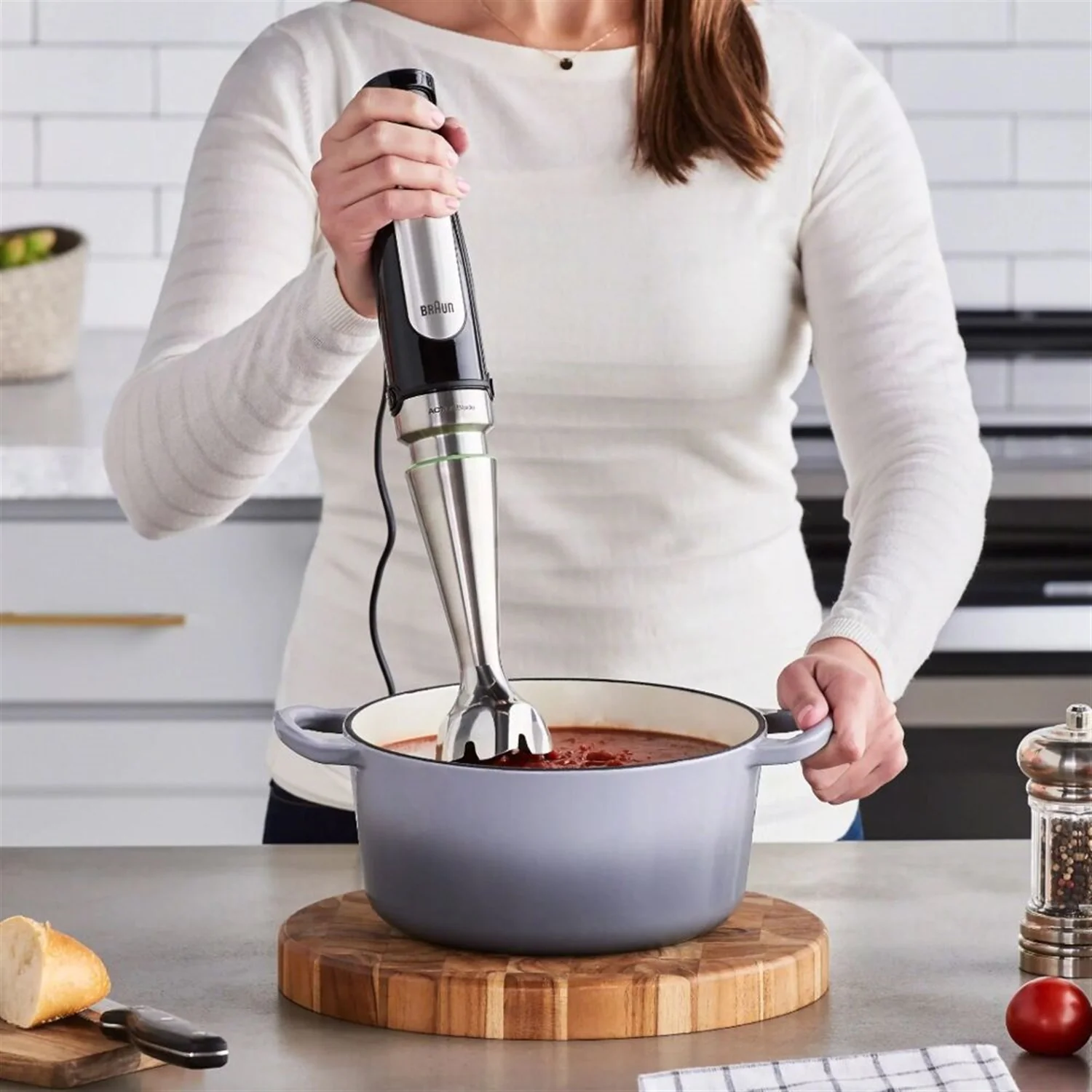 Braun Multiquick 7 Smart Speed Hand Blender in Stainless Steel (MQ7025X) - Image 5