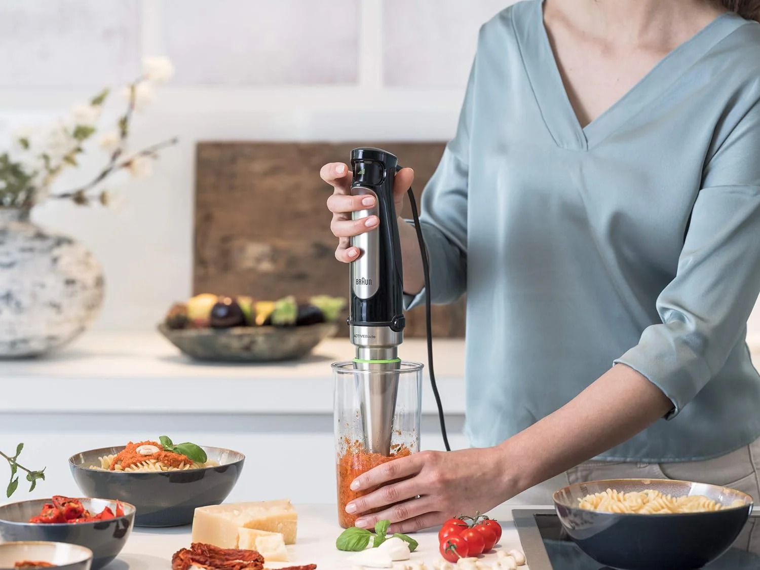 Braun Multiquick 7 Smart Speed Hand Blender, Whisk + Neater + 1.5 Cup + Μasher, in Stainless Steel (MQ7077X) - Image 11