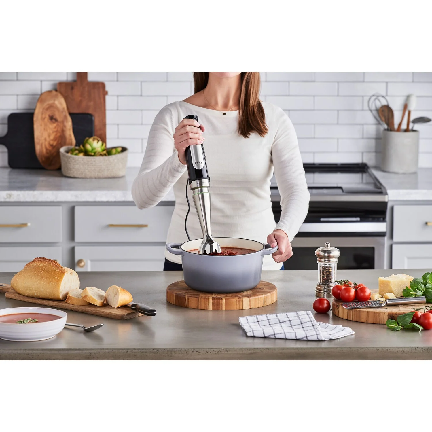 Braun Multiquick 7 Smart Speed Hand Blender, Whisk + Neater + 1.5 Cup + Μasher, in Stainless Steel (MQ7077X) - Image 6