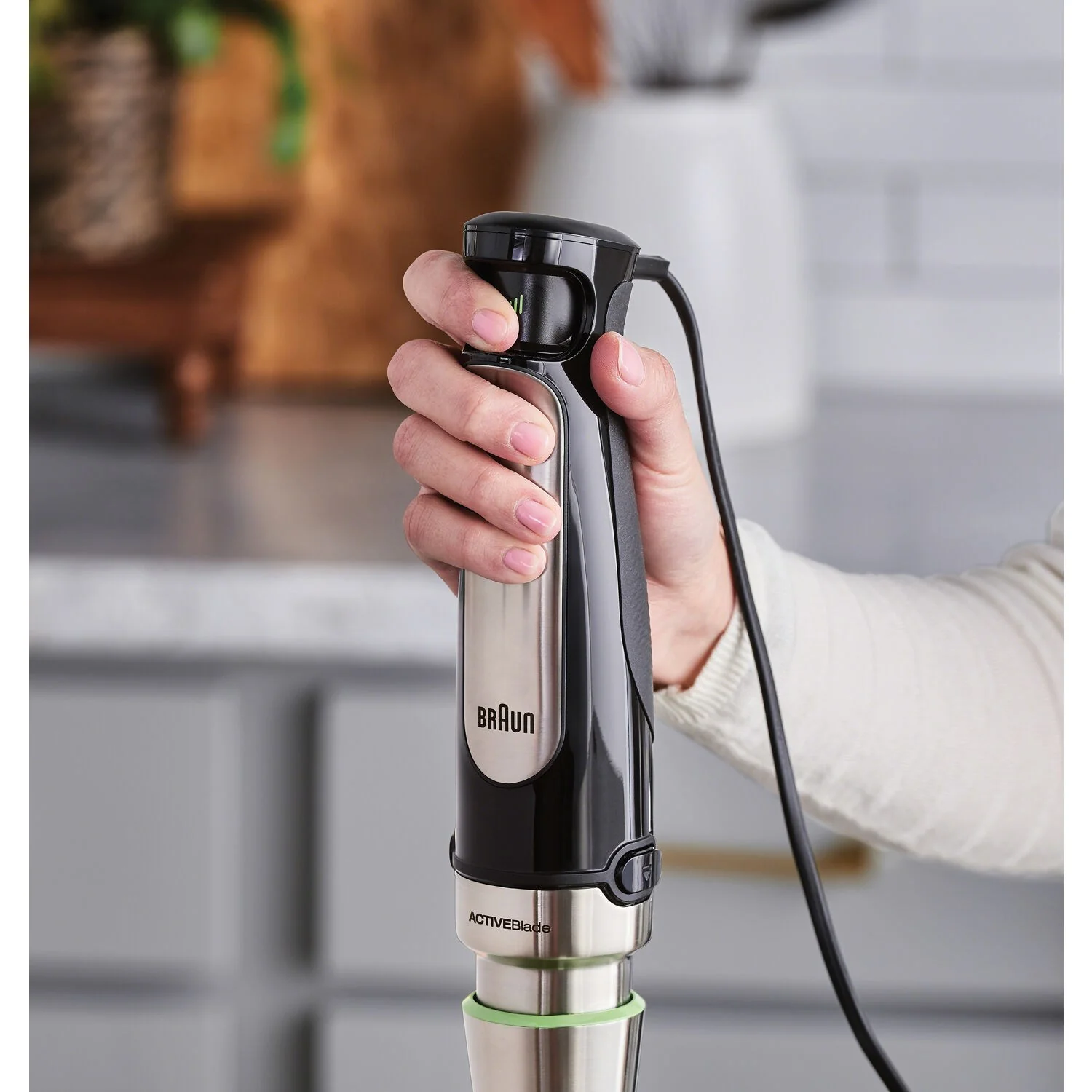 Braun Multiquick 7 Smart Speed Hand Blender, Whisk + Neater + 1.5 Cup + Μasher, in Stainless Steel (MQ7077X) - Image 7