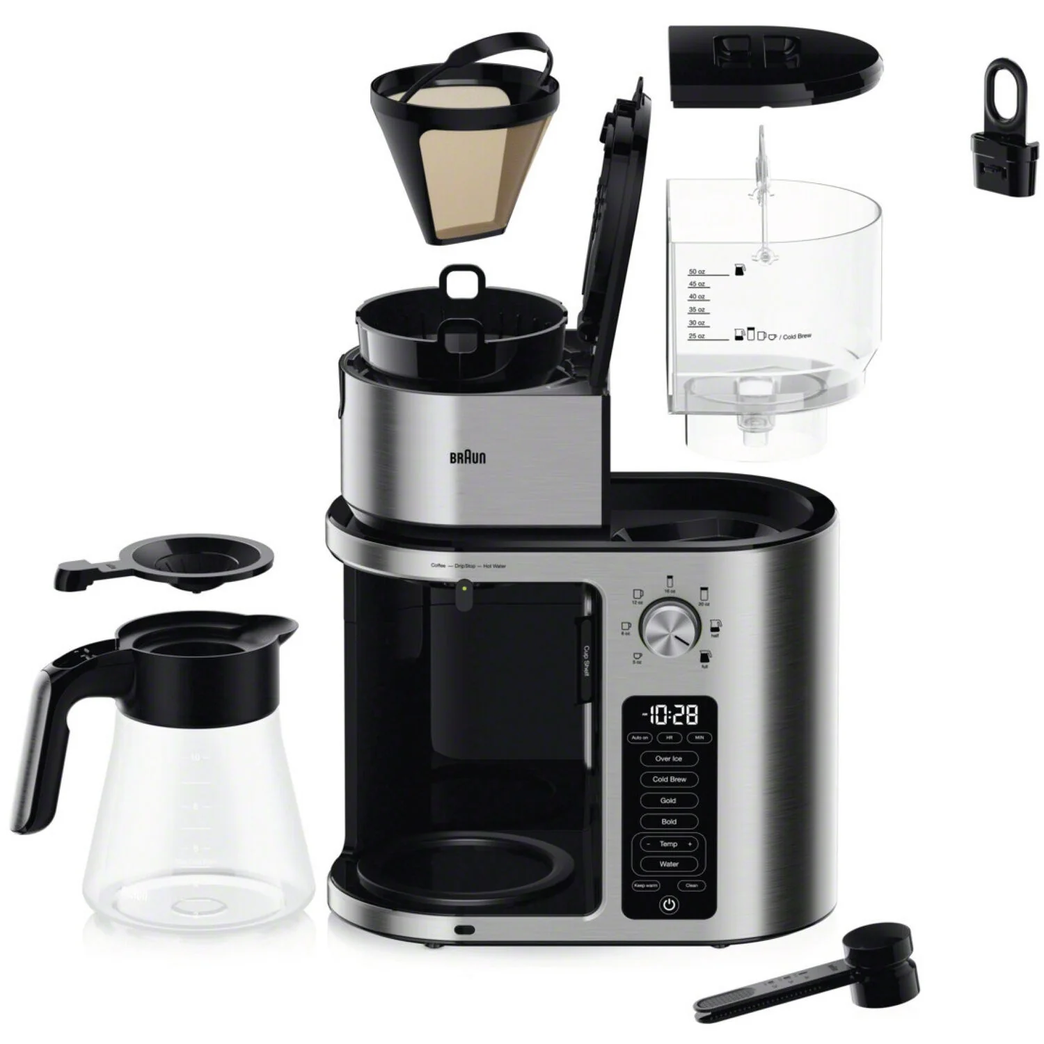 Braun MultiServe Plus Coffee Maker with Cold Brew in Stainless Steel (KF9370SI) - Image 5