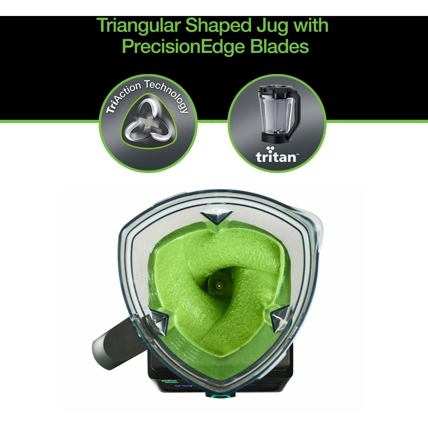 Braun TriForce Power Blender 1600 Watts, 18 Food Programs in Black (JB9040BK) - Image 15