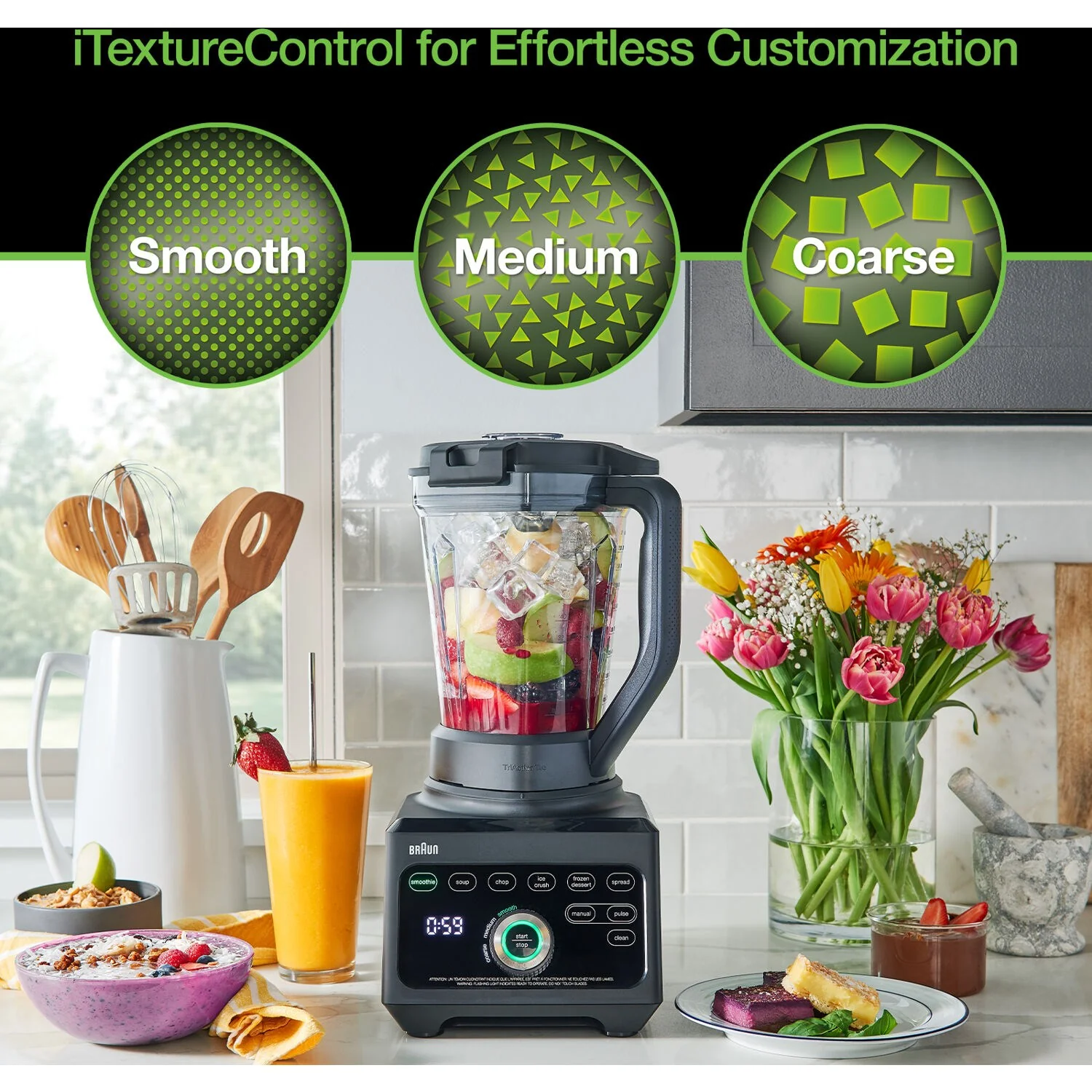 Braun TriForce Power Blender 1600 Watts, 18 Food Programs in Black (JB9040BK) - Image 18