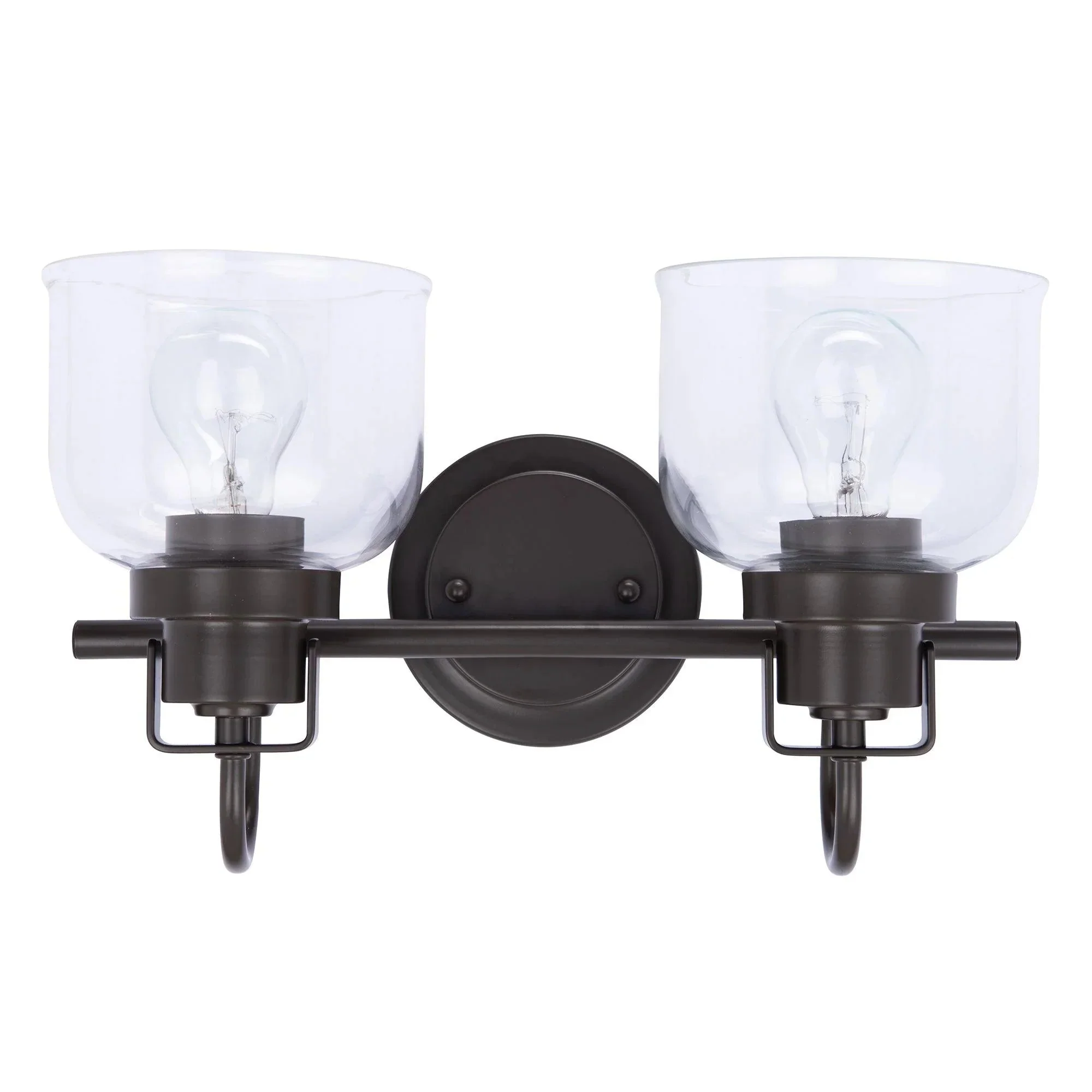 Parrot Uncle Brighton 2-Light Dark Bronze Dimmable Bathroom Vanity Light (BR802BLK) - Image 8