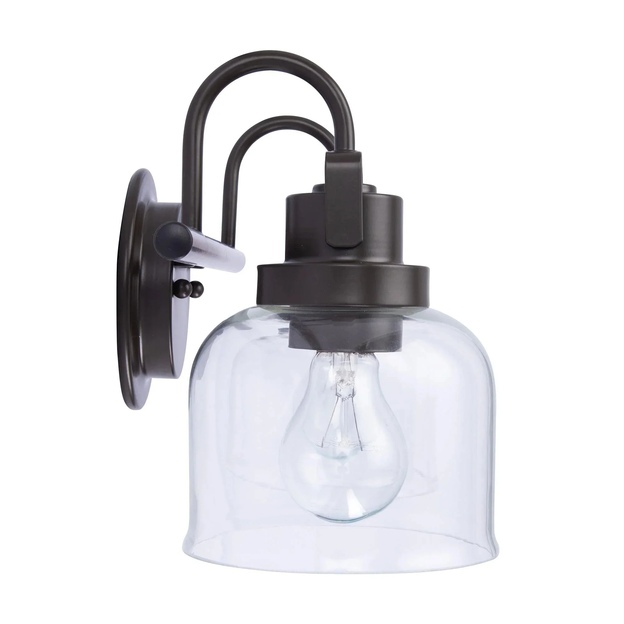 Parrot Uncle Brighton 2-Light Dark Bronze Dimmable Bathroom Vanity Light (BR802BLK) - Image 9