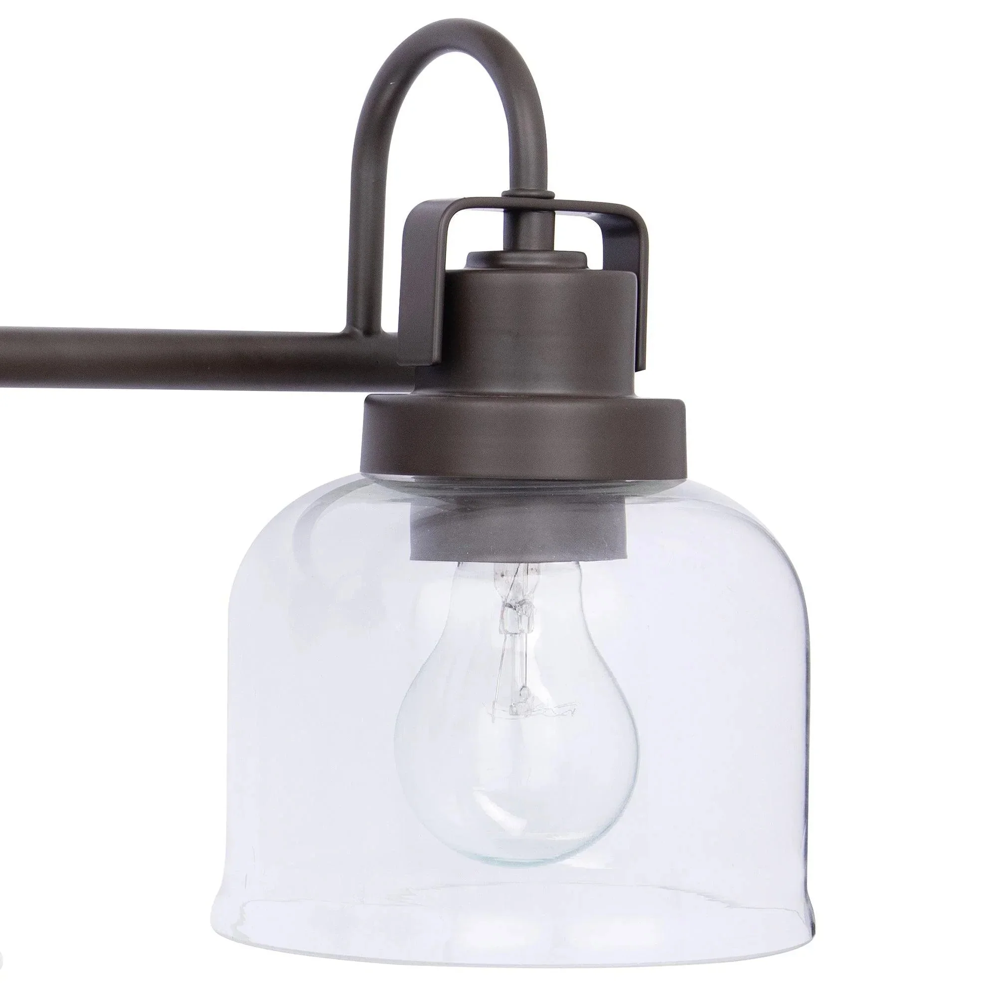 Parrot Uncle Brighton 3-Light Dark Bronze Dimmable Bathroom Vanity Light (BR803BLK) - Image 3