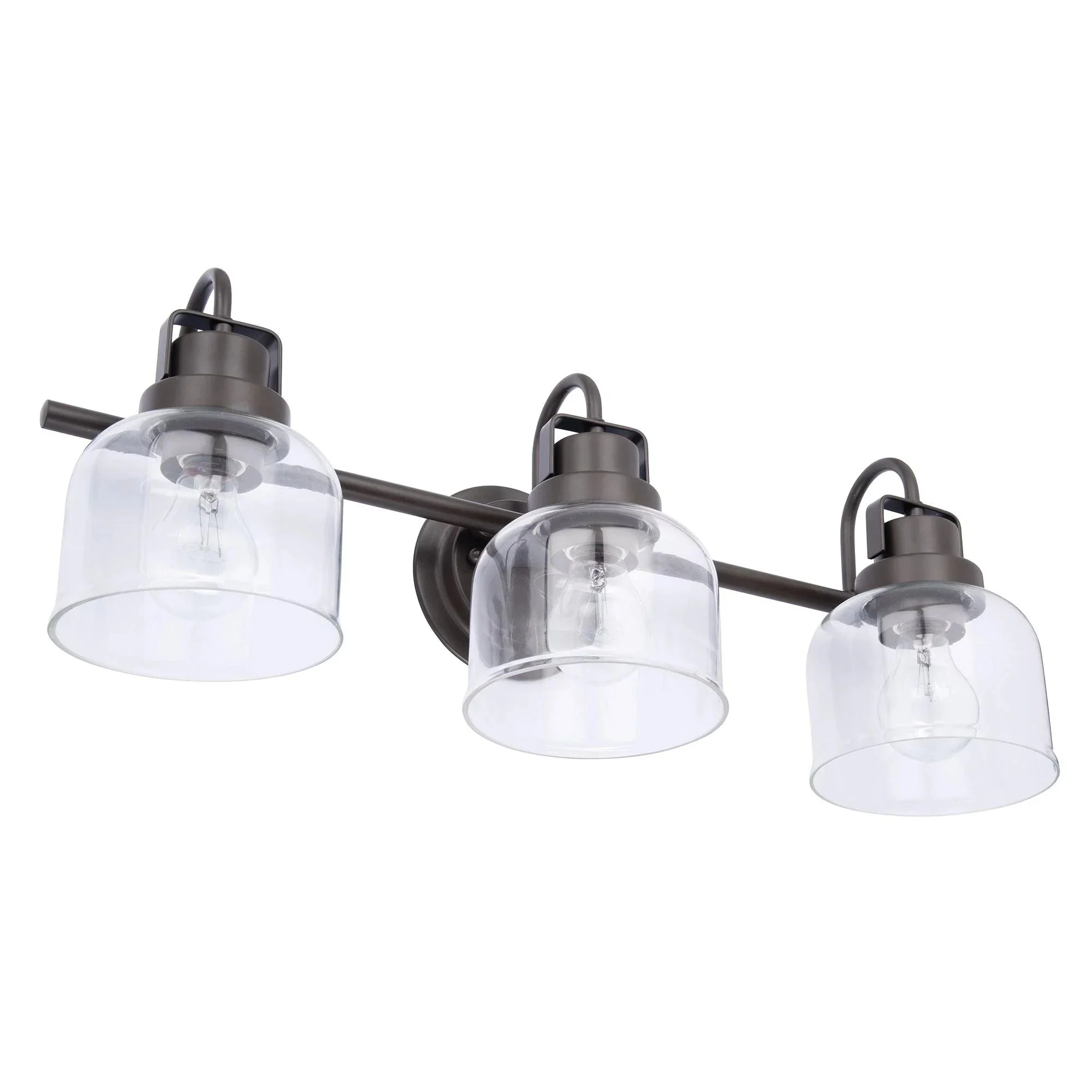 Parrot Uncle Brighton 3-Light Dark Bronze Dimmable Bathroom Vanity Light (BR803BLK) - Image 7