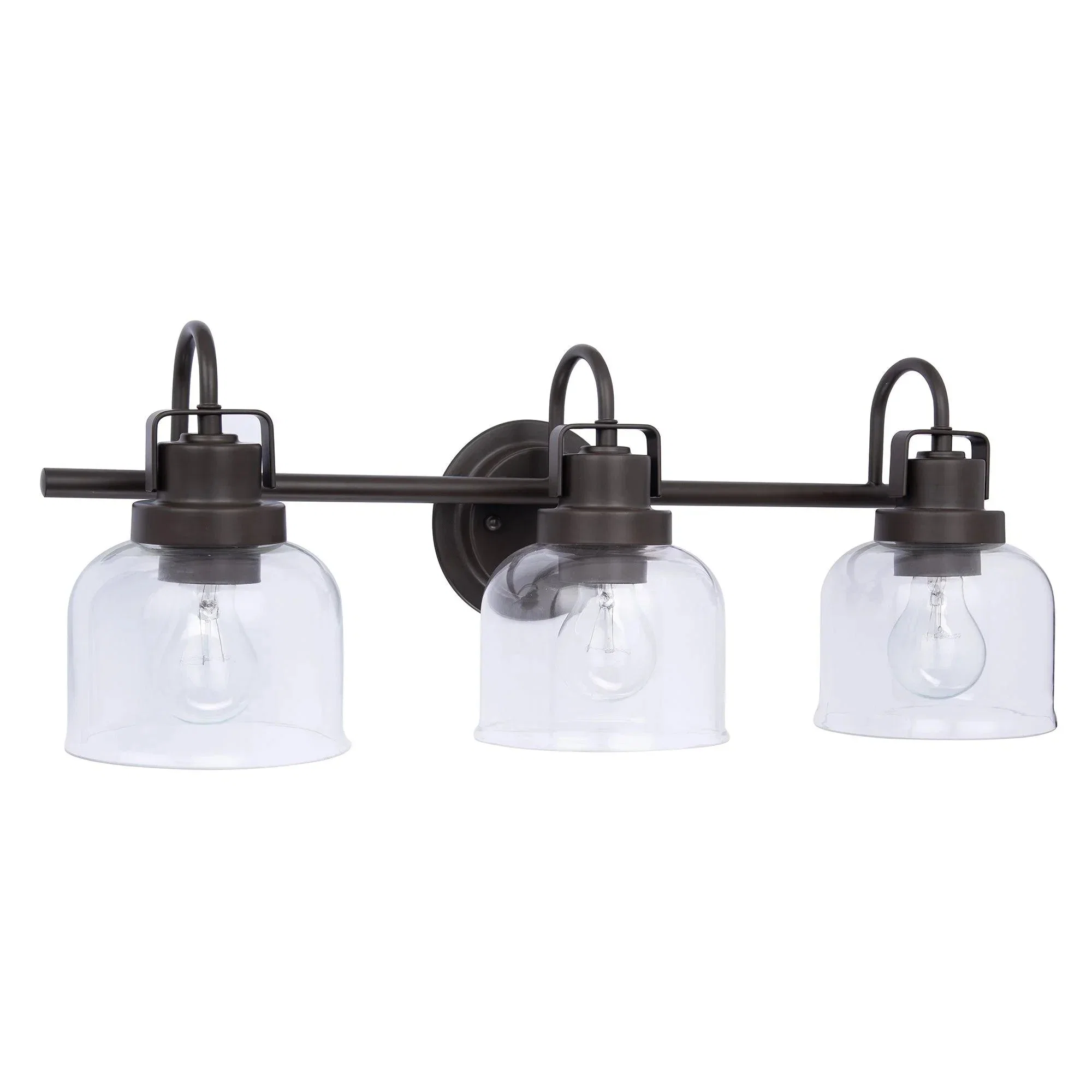 Parrot Uncle Brighton 3-Light Dark Bronze Dimmable Bathroom Vanity Light (BR803BLK) - Image 8