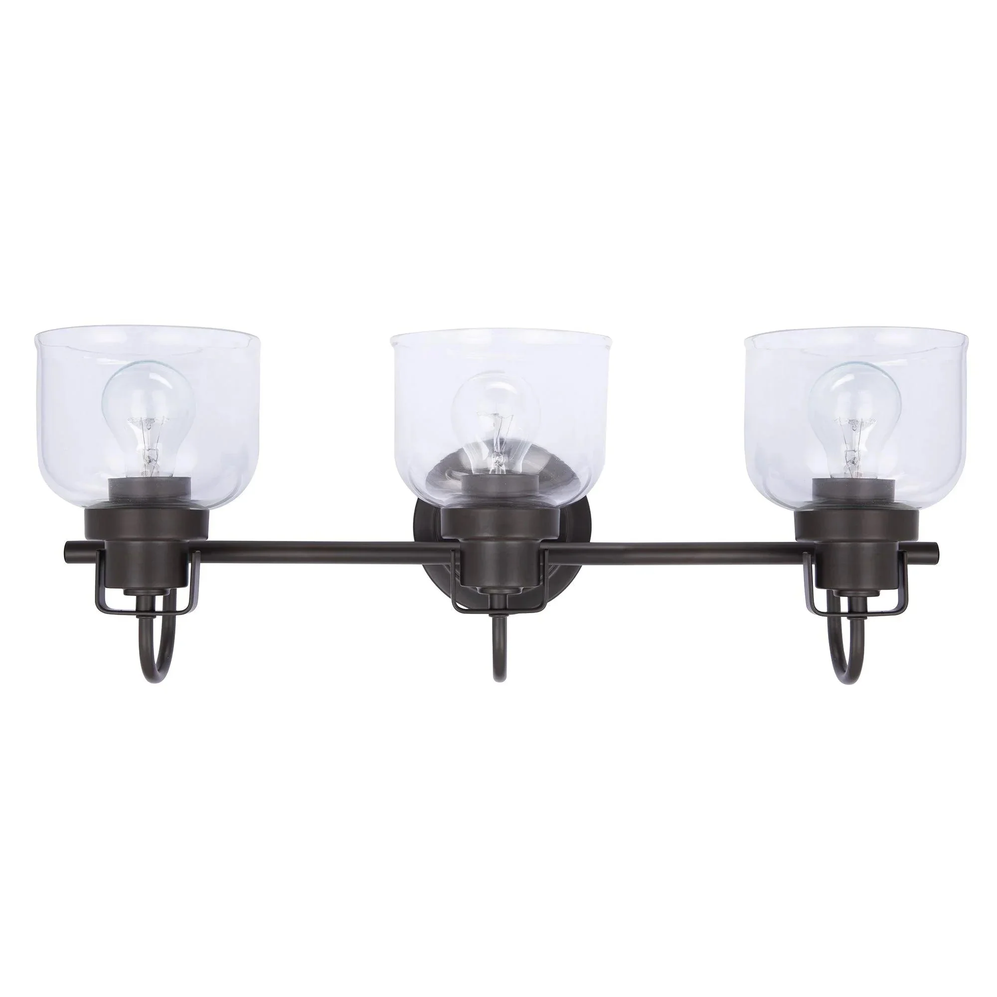 Parrot Uncle Brighton 3-Light Dark Bronze Dimmable Bathroom Vanity Light (BR803BLK) - Image 9