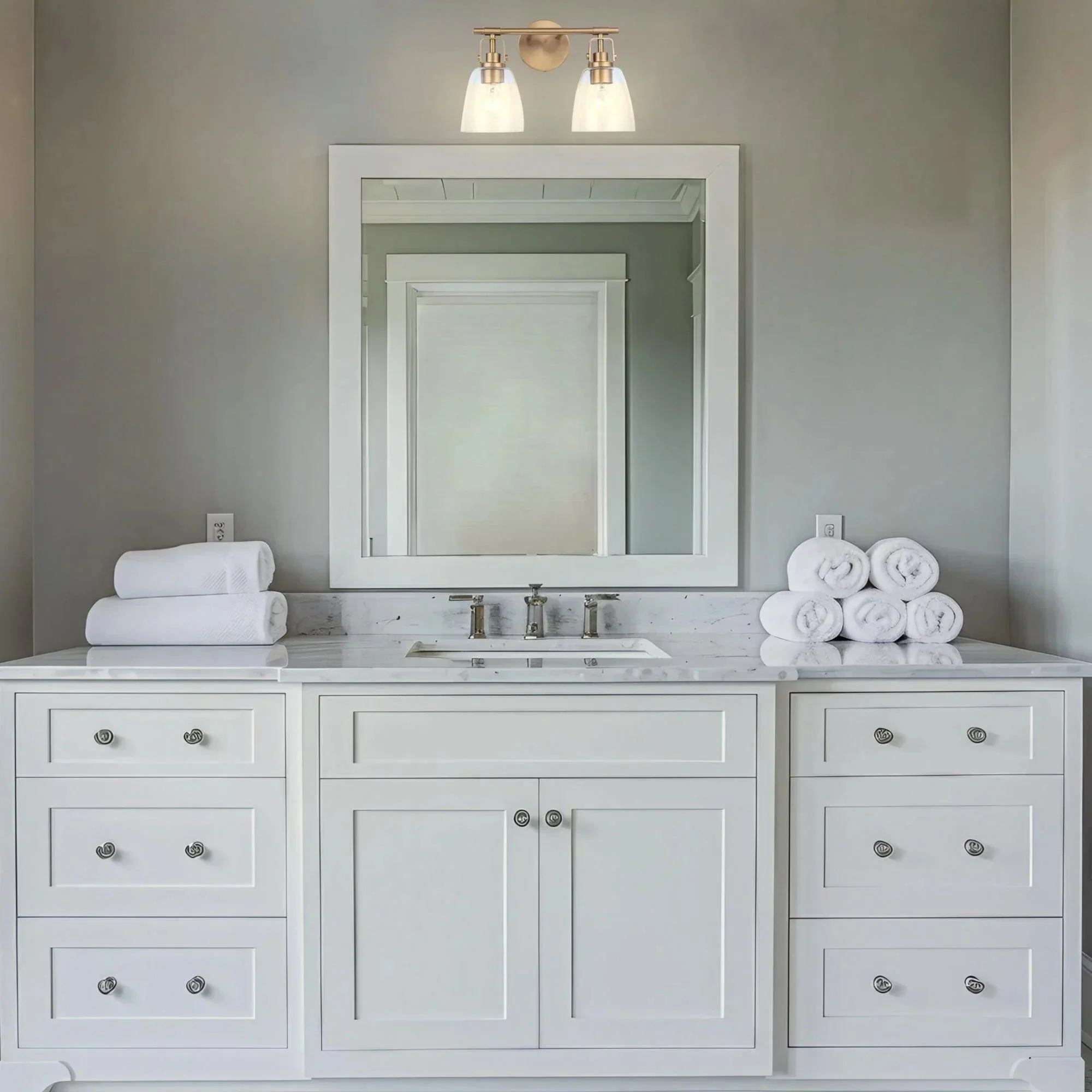 Parrot Uncle Brilliance Modern Farmhouse 2-Light Vanity Light - Image 4