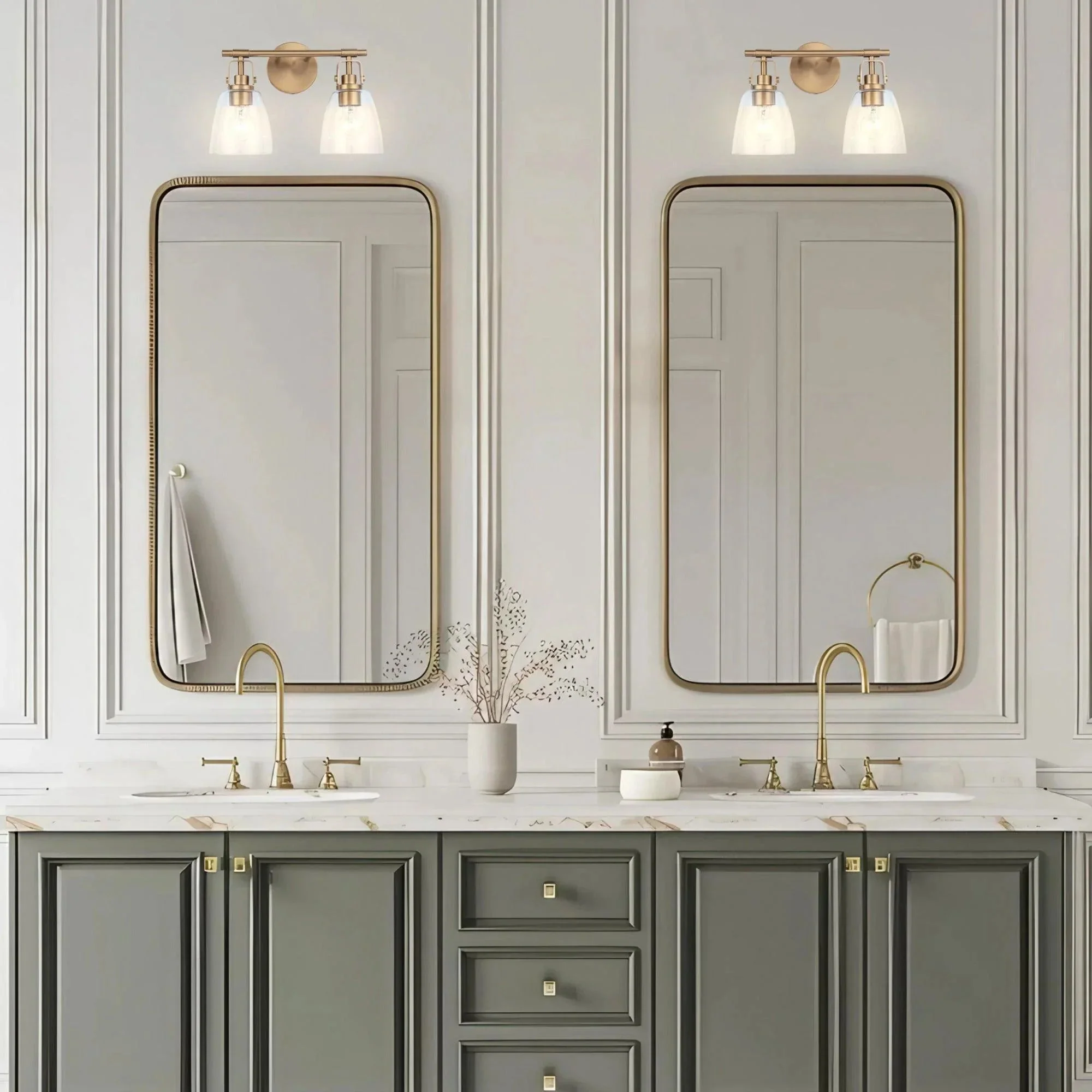 Parrot Uncle Brilliance Modern Farmhouse 2-Light Vanity Light - Image 5