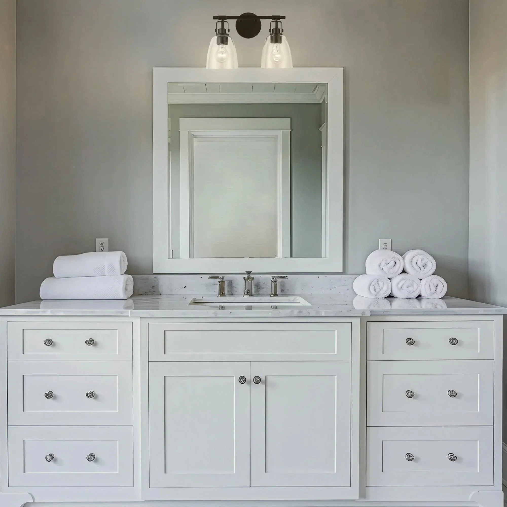 Parrot Uncle Brilliance Modern Farmhouse 2-Light Vanity Light - Image 7