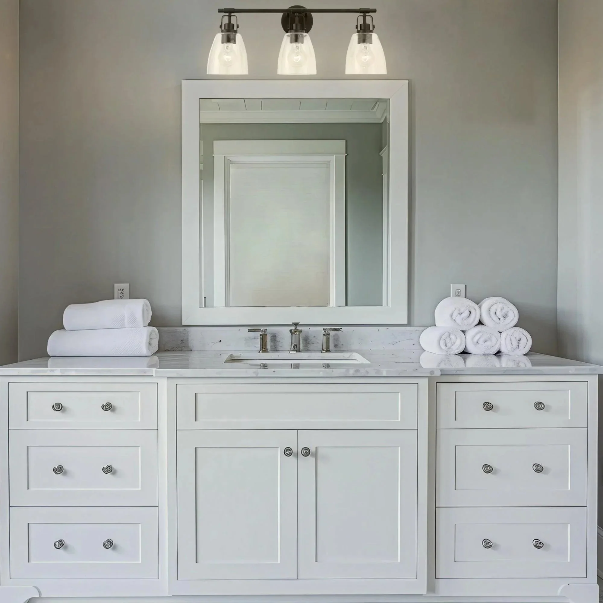 Parrot Uncle Brilliance Modern Farmhouse 3-Light Vanity Light - Image 6