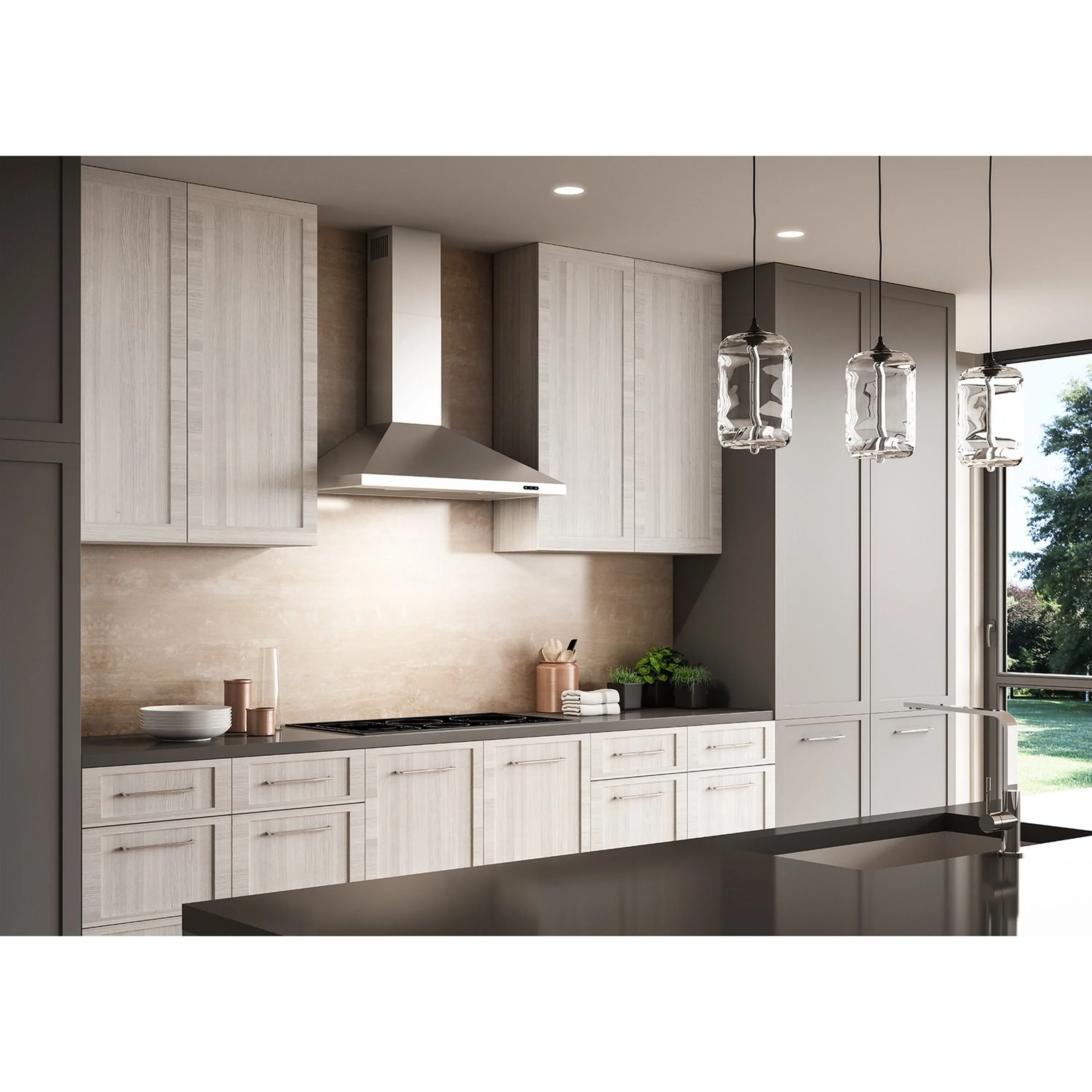 Broan-NuTone 30-inch 460 CFM Pyramidal Chimney Range Hood in Stainless Steel (EW4830SS) - Image 3