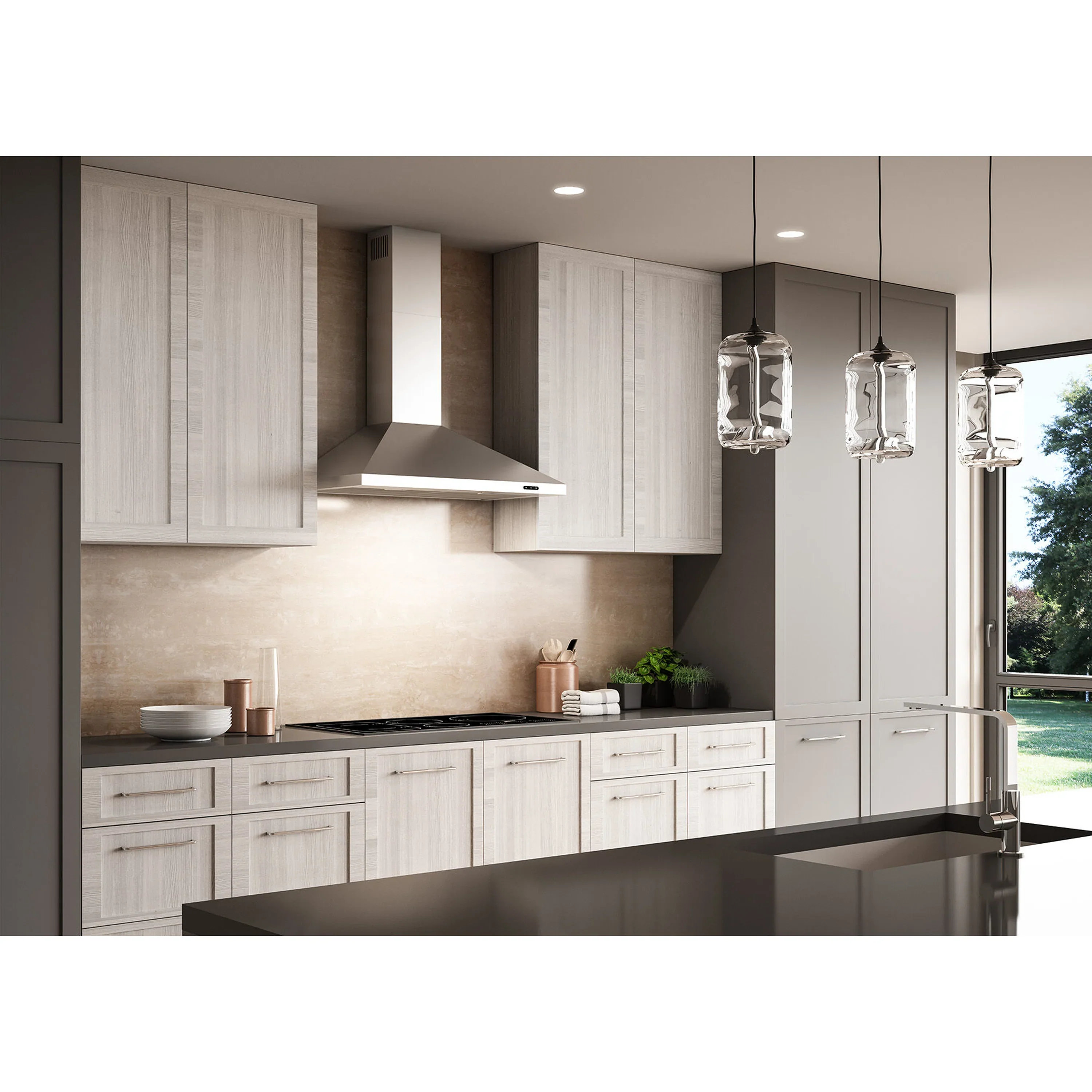 Broan-NuTone 36-inch 460 CFM Pyramidal Chimney Range Hood in Stainless Steel (EW4836SS) - Image 3