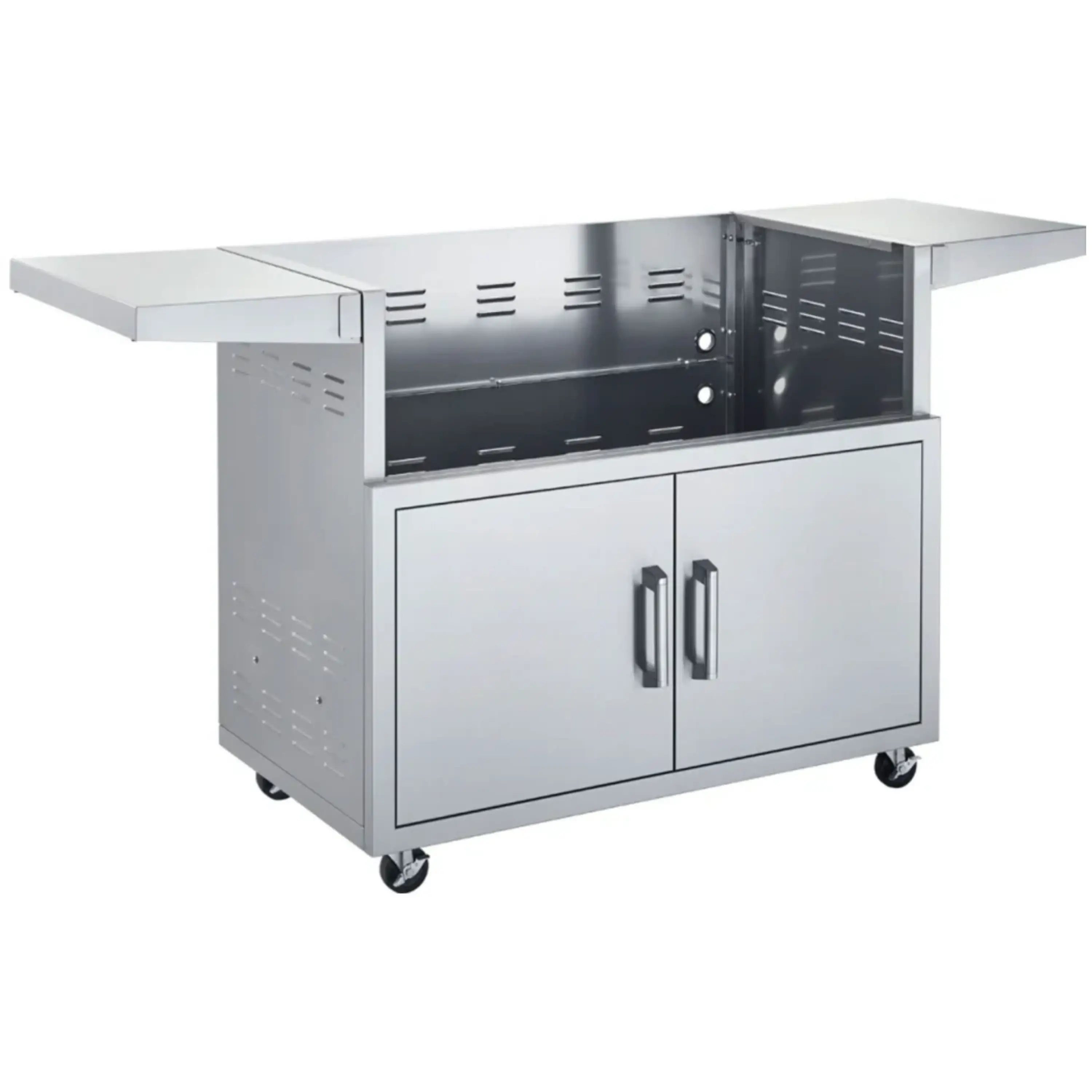 Broilmaster 40-Inch 5-Burner Premium Propane Gas Grill and Grill Cart in Stainless Steel - Image 3
