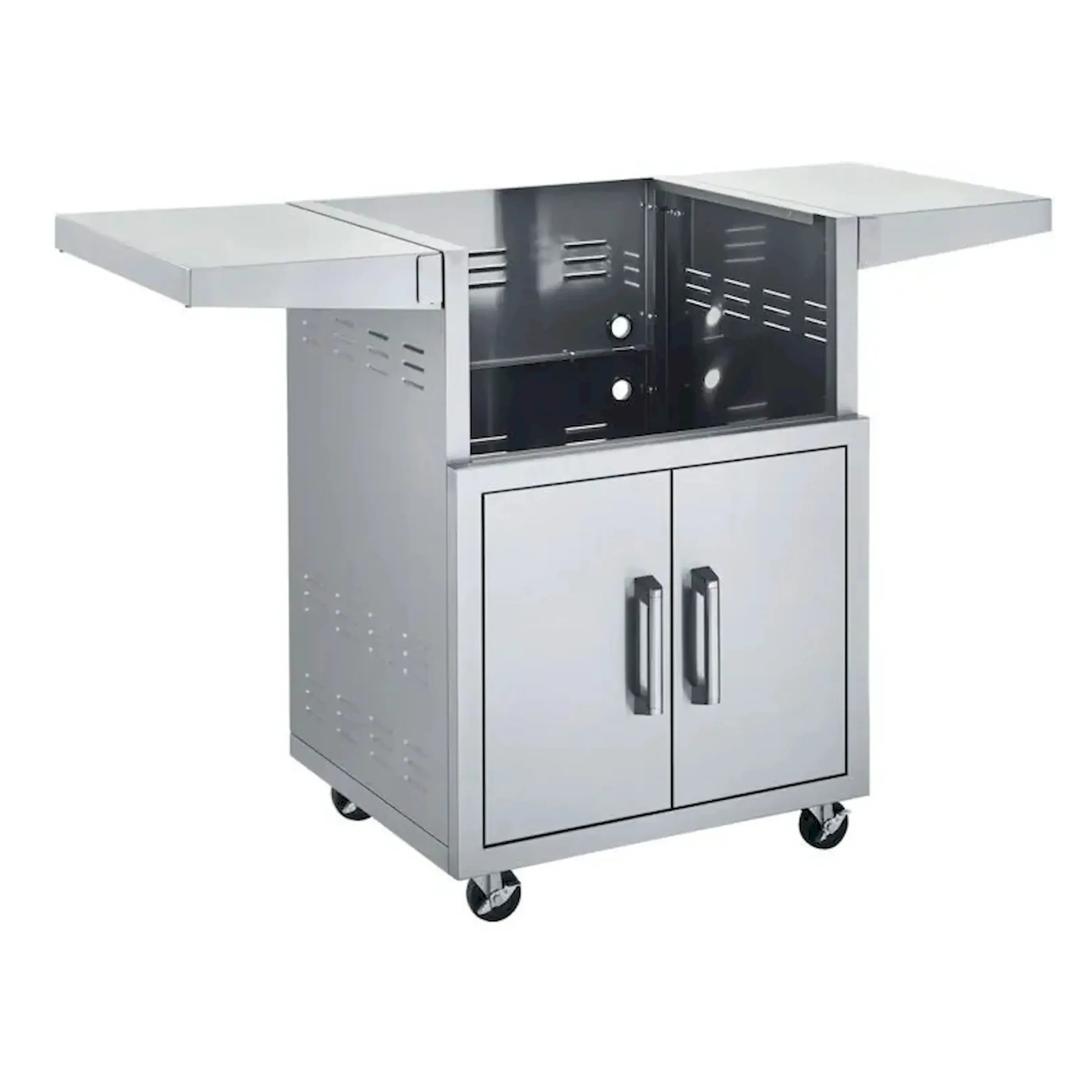 Broilmaster B-Series Basic Edition 25-Inch 3-Burner Premium Propane Gas Grill and Grill Cart in Stainless Steel - Image 3