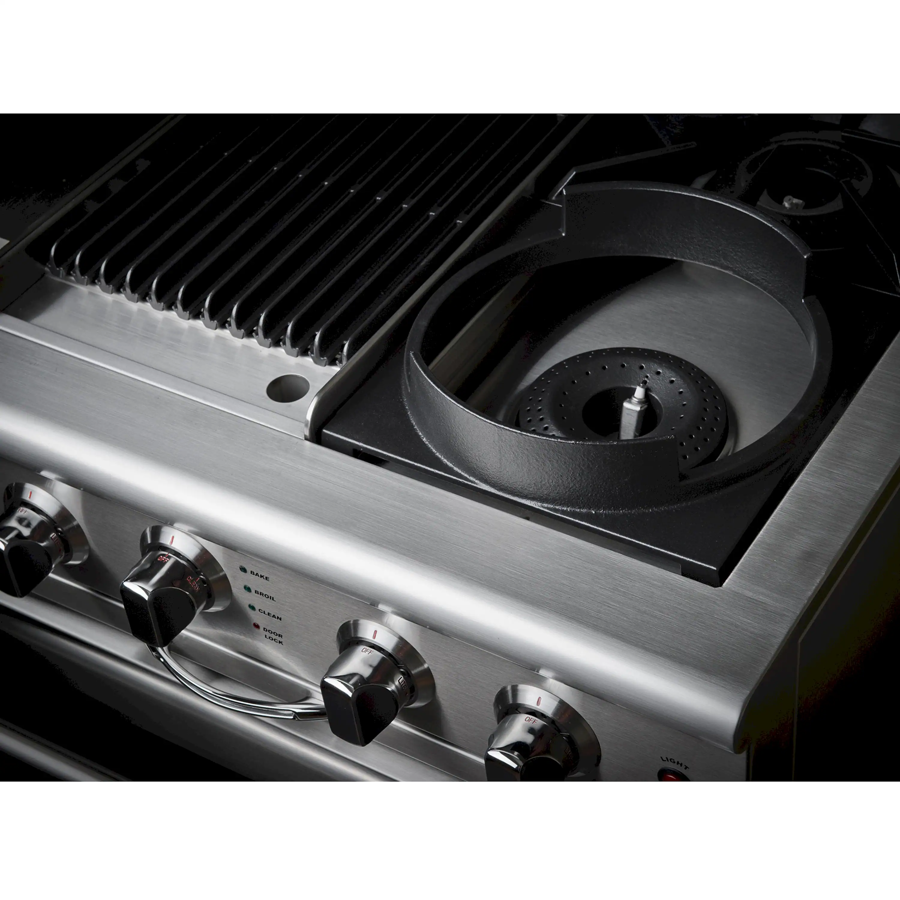 Capital 48-Inch Grand Chef Gas Range in Stainless Steel with 4 Open Burners & Power Wok (CGSR4CW) - Image 7