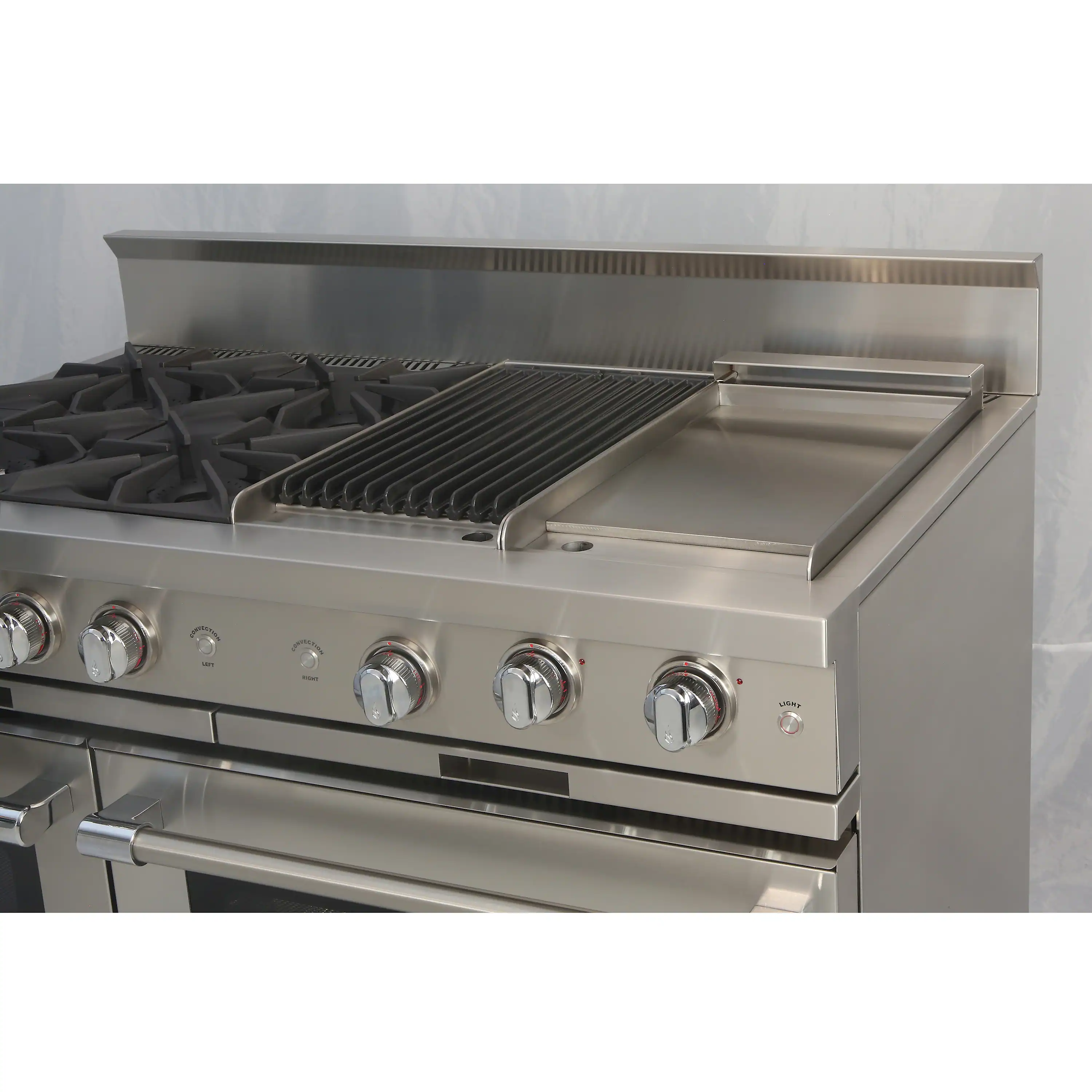 Capital 48-Inch Grand Chef Gas Range in Stainless Steel with 4 Open Burners, Grill, & Griddle (CGSR484BG) - Image 15