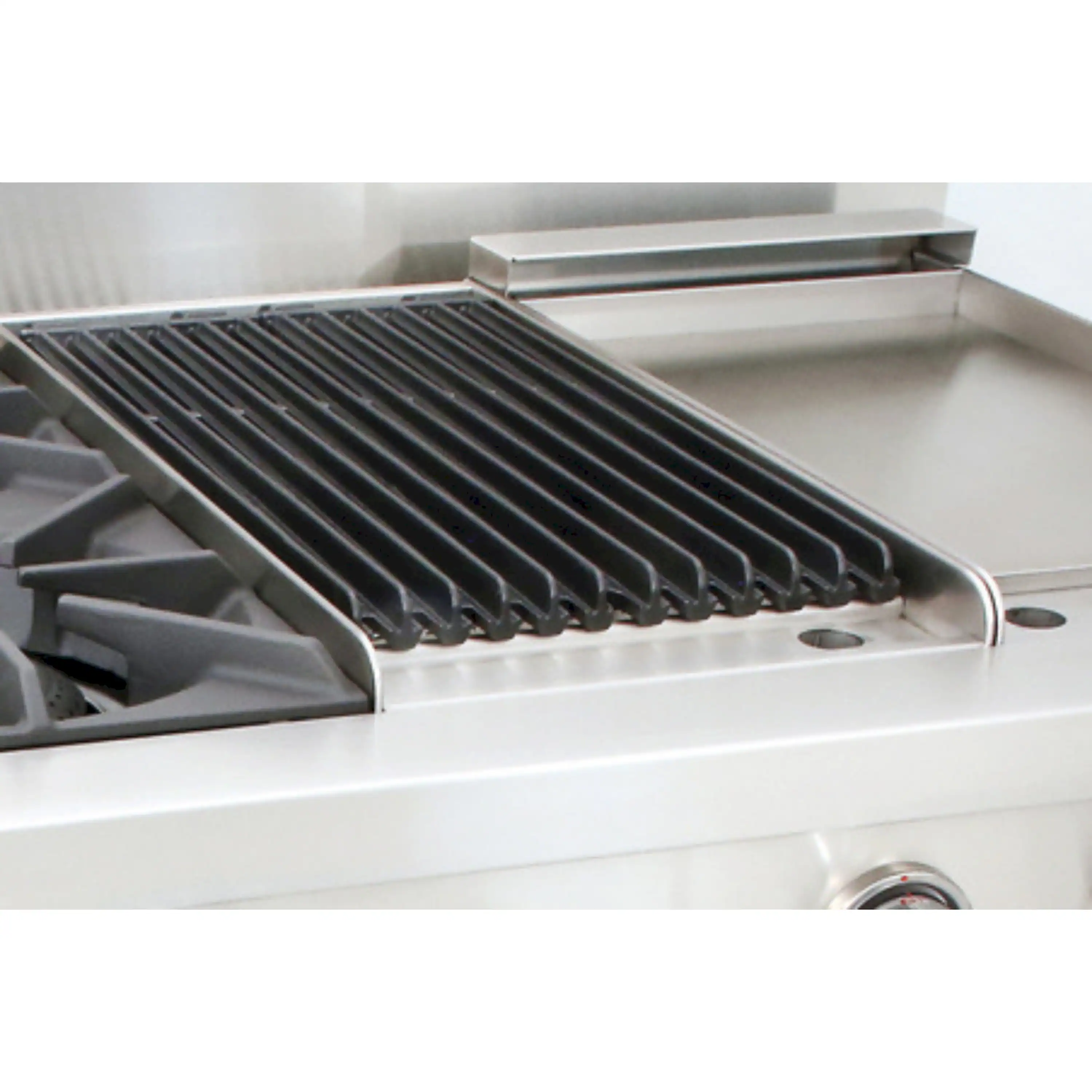 Capital 48-Inch Rangetop in Stainless Steel with 4 Open Burners, 24-Inch Grill, & Griddle (CGRT484BG) - Image 5