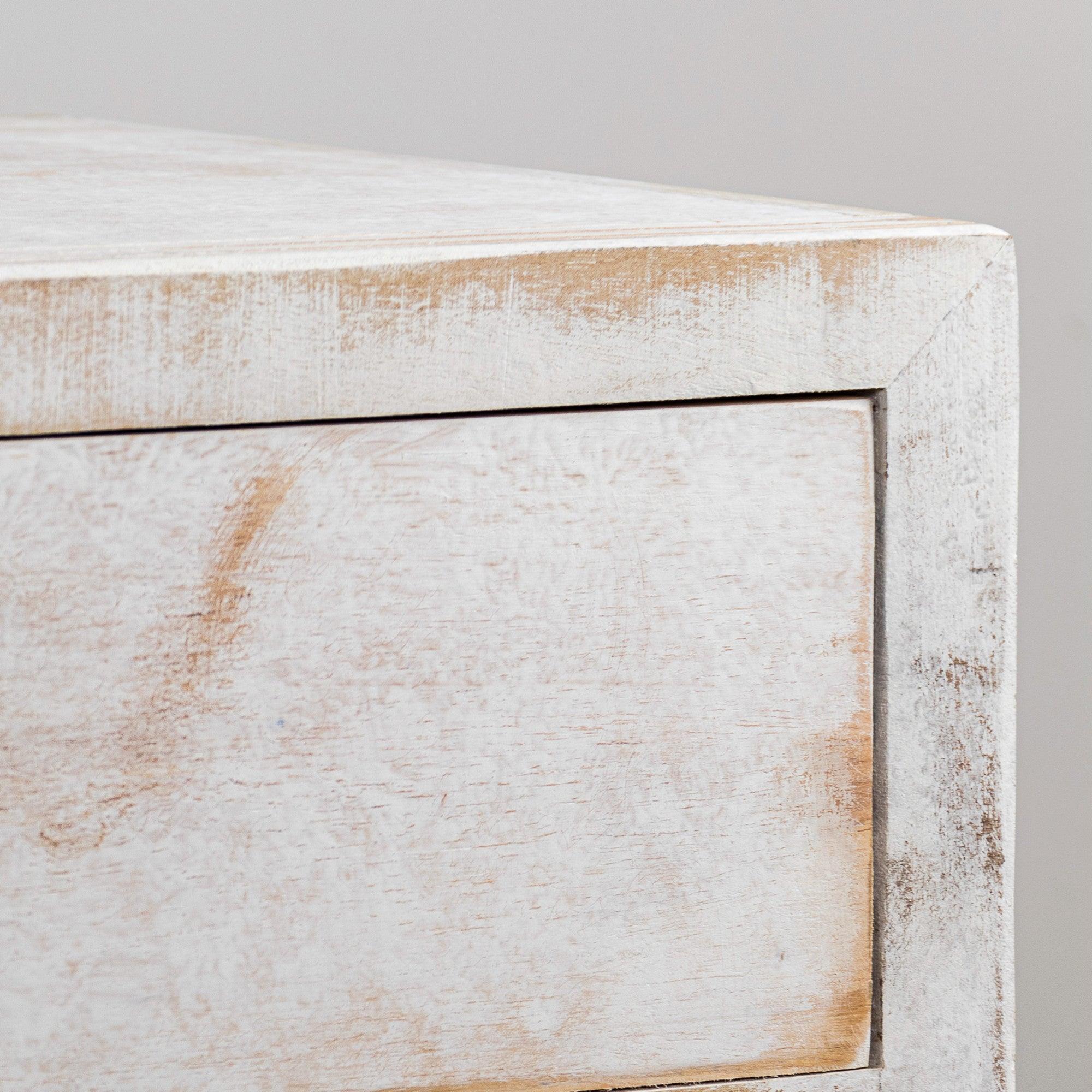 Parrot Uncle Classic Modern 1-Drawer Solid Wood White Nightstand Side Table (BBZ012) - Image 6