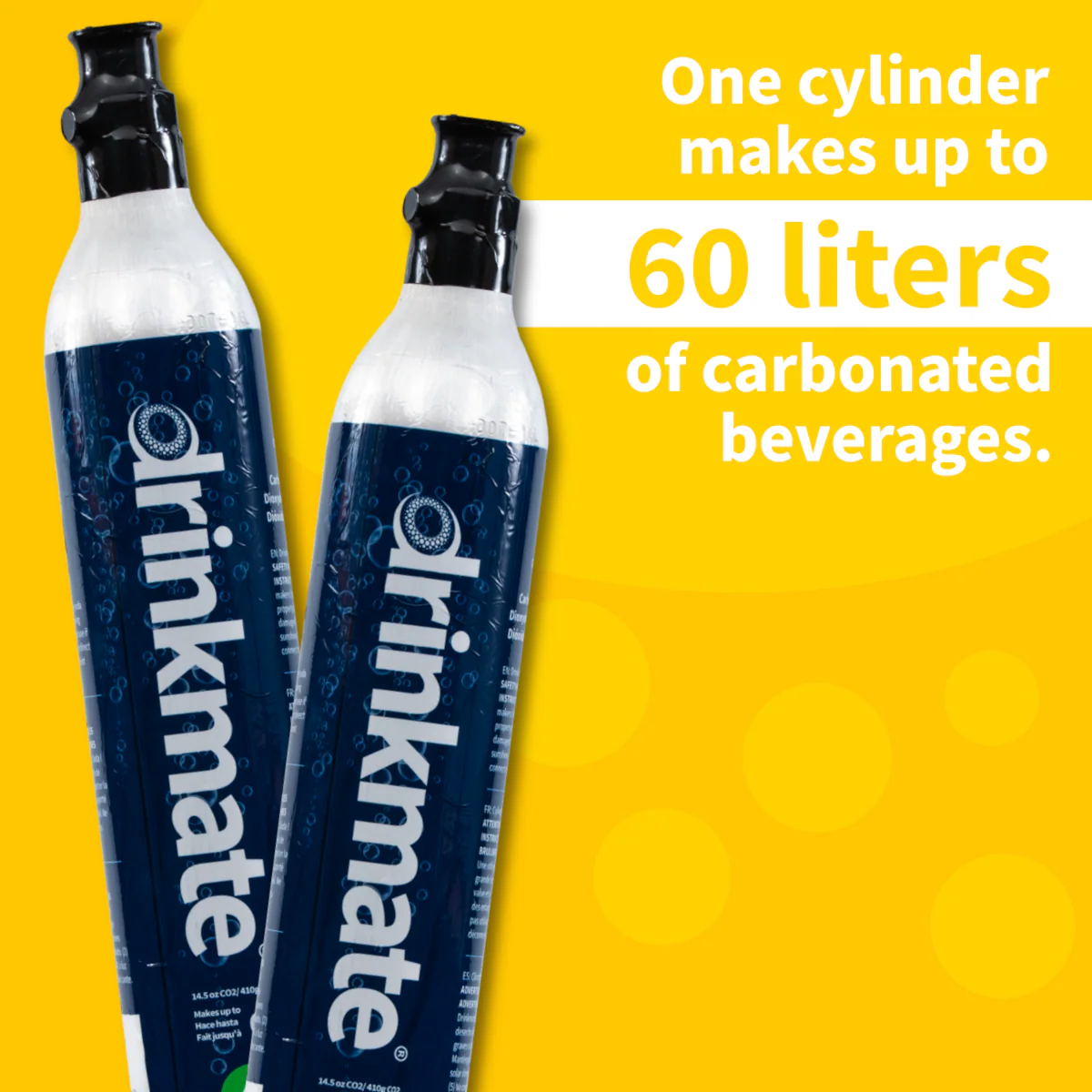 Drinkmate CO2 Refill Cylinder 60L 14.5 Oz - Single Refill (14Z-00-01) - Image 4