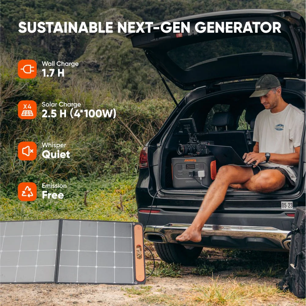 Jackery Explorer 700 Plus Portable Power Station Backup Power Solution 1000W (2000W Peak) 1.7 H Fast Wall Charging - Image 5