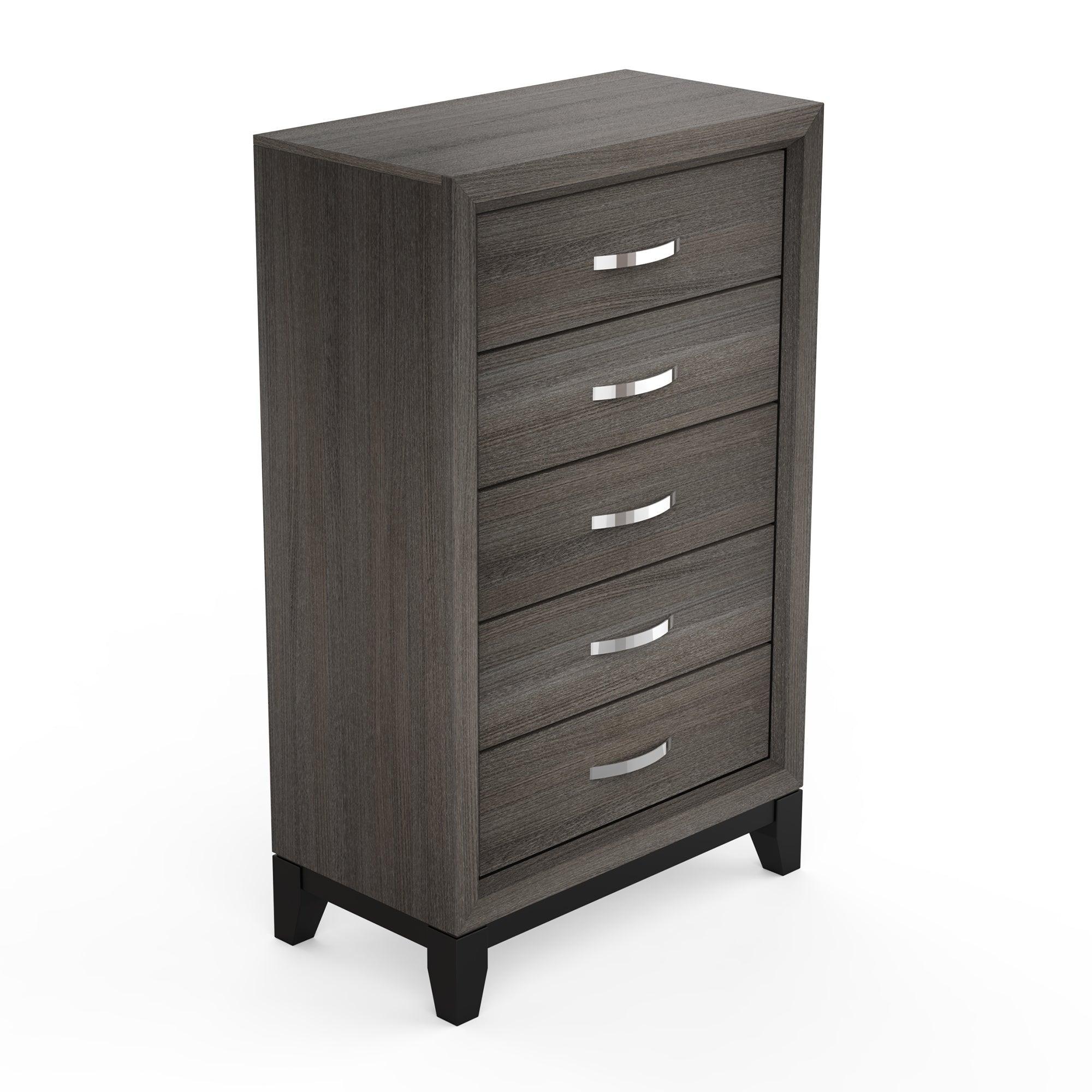 Parrot Uncle Contemporary 31-Inch Chest with 5-Drawer for Bedroom, Livingroom - Image 11