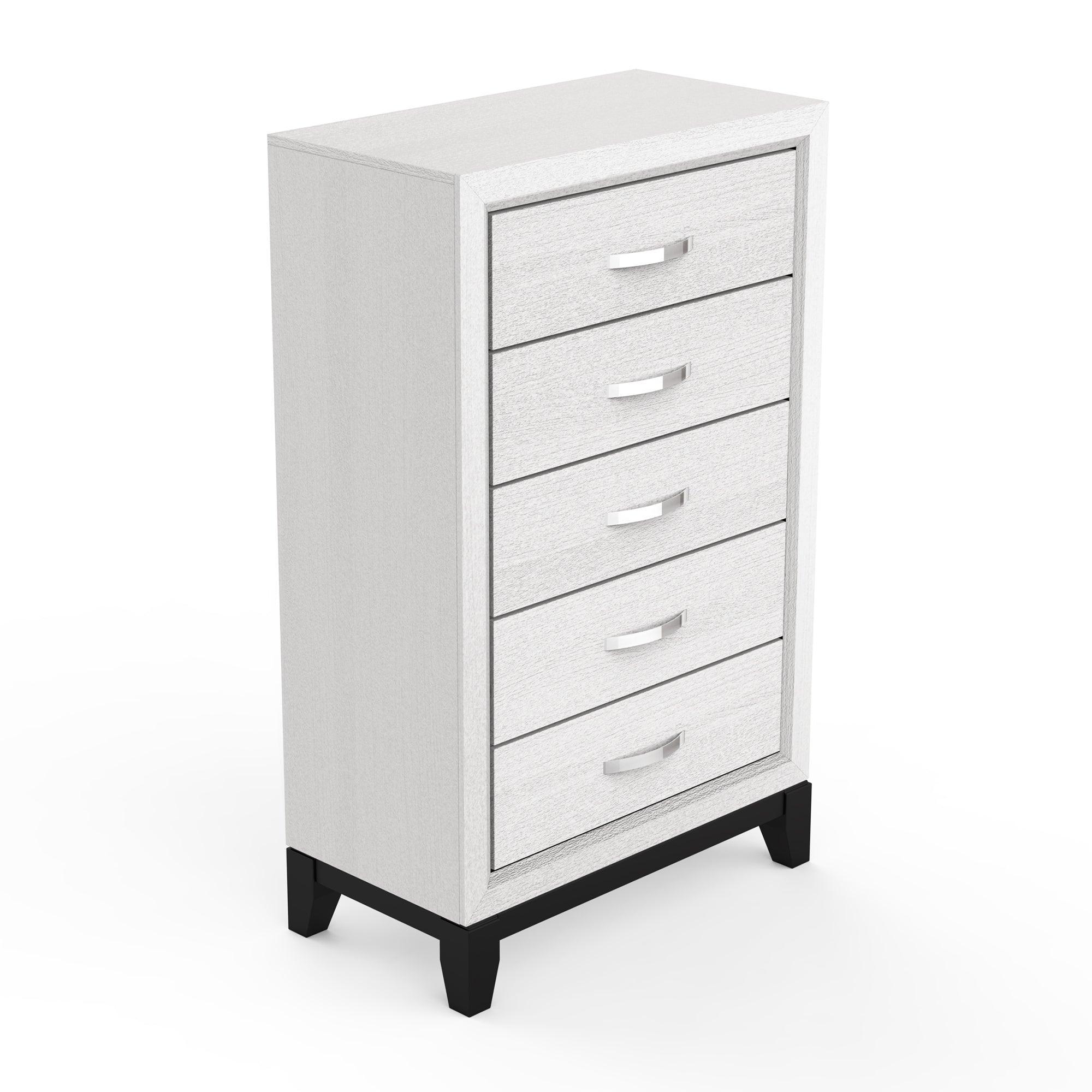 Parrot Uncle Contemporary 31-Inch Chest with 5-Drawer for Bedroom, Livingroom - Image 12