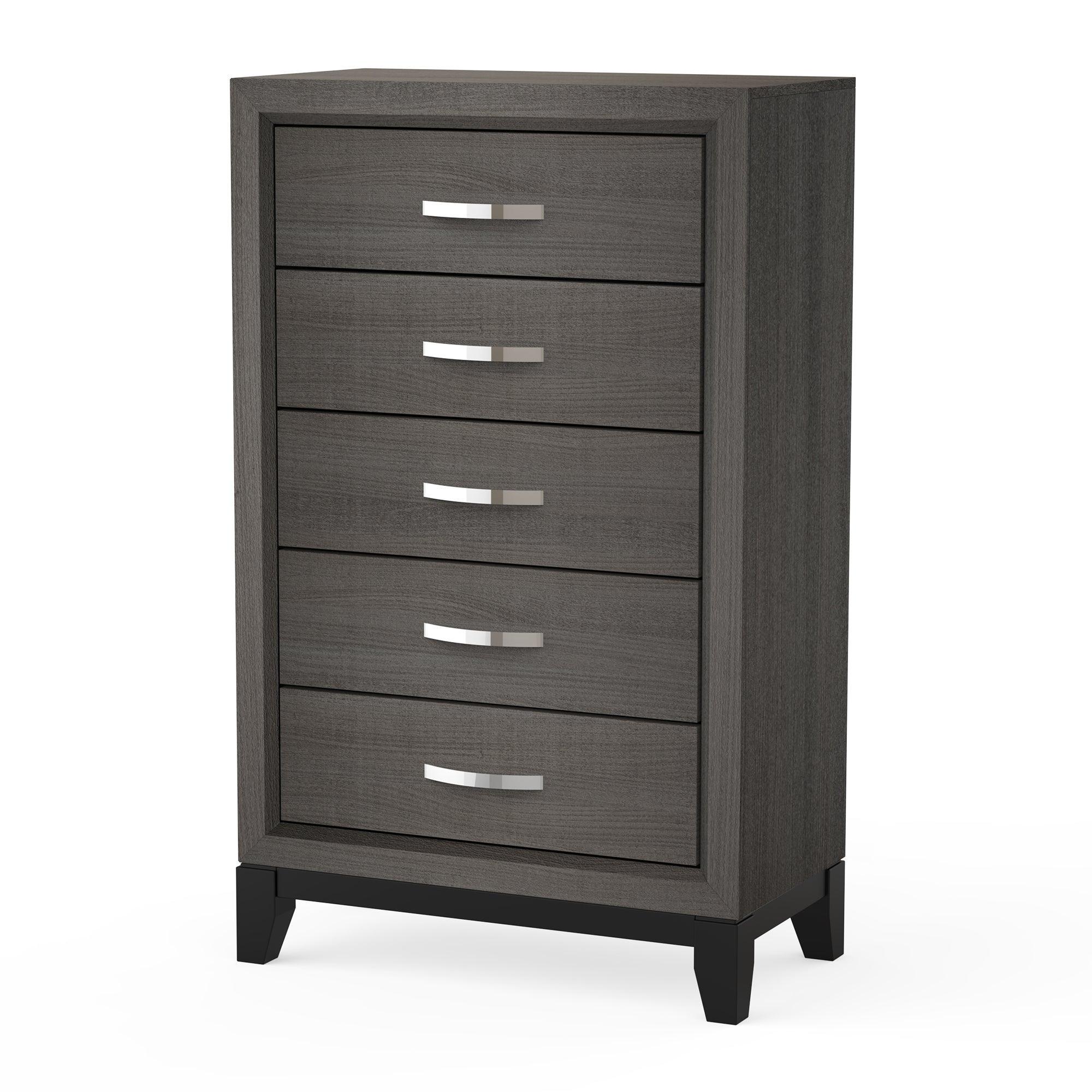 Parrot Uncle Contemporary 31-Inch Chest with 5-Drawer for Bedroom, Livingroom - Image 8