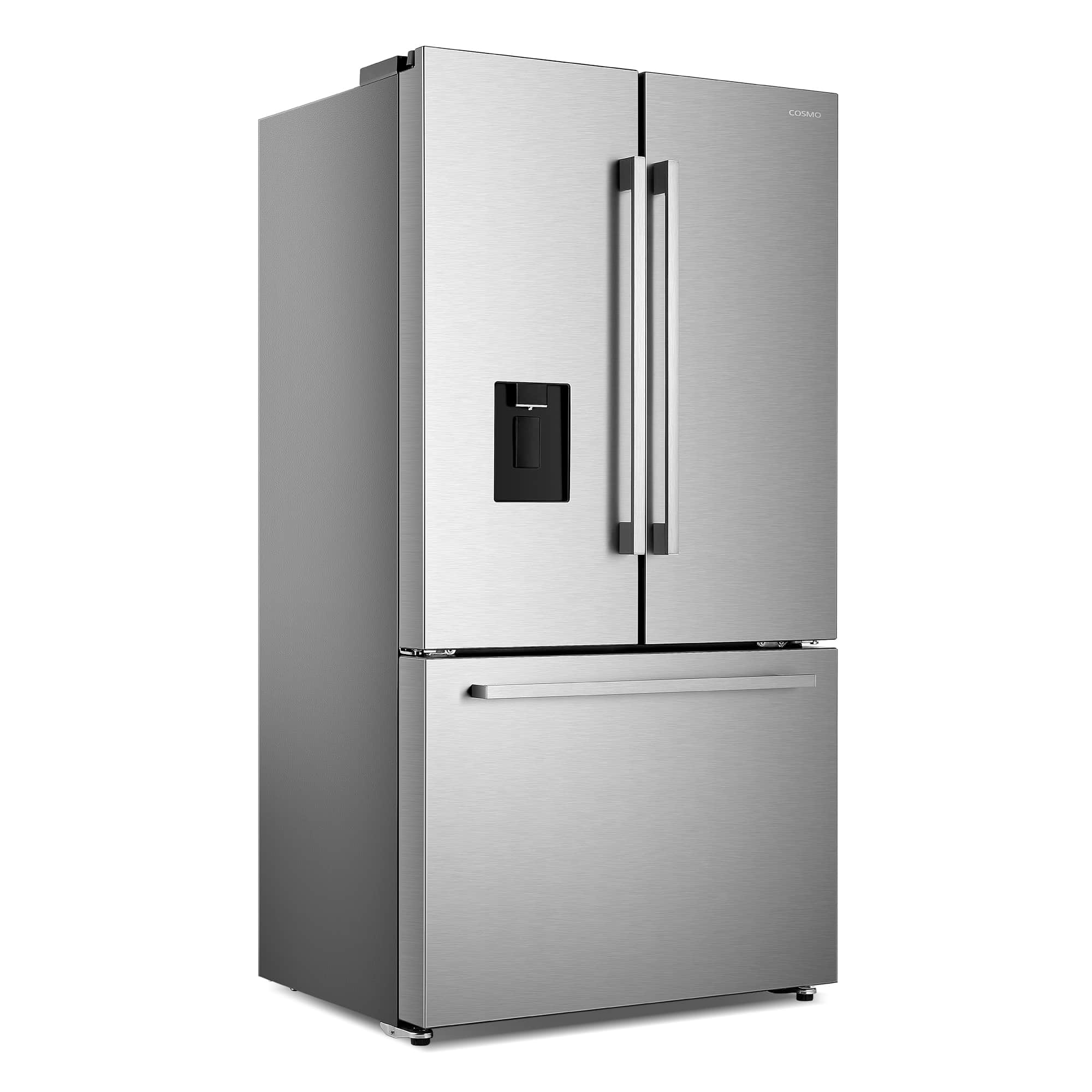 Cosmo 36-Inch 22.4 Cu. Ft. French Door Refrigerator with Water Dispenser and Ice Maker in Stainless Steel (COS-FDR223GWSS) - Image 6