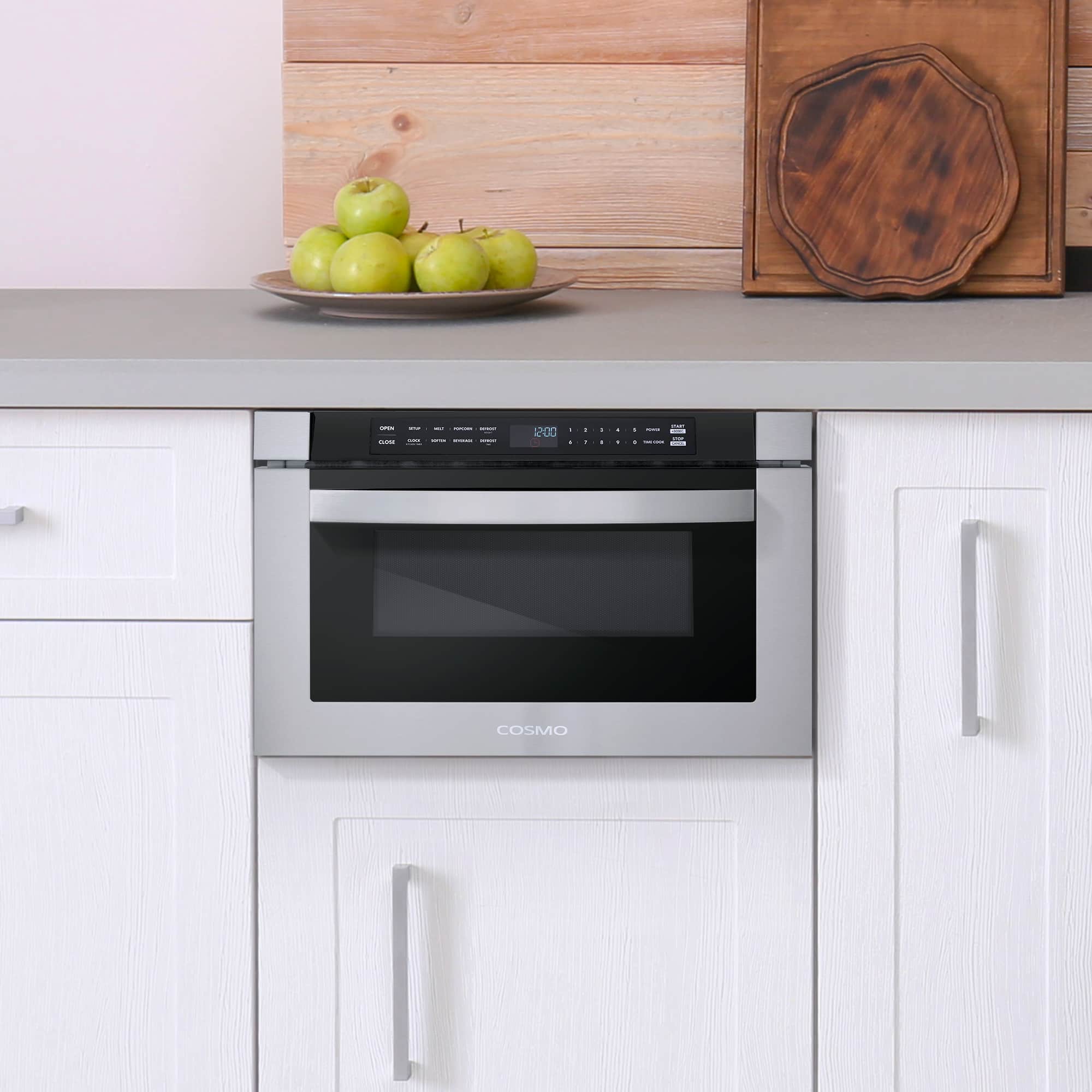 Cosmo 24-Inch 1.2 Cu. Ft. Built-in Microwave Drawer in Stainless Steel (COS-12MWDSS) - Image 3