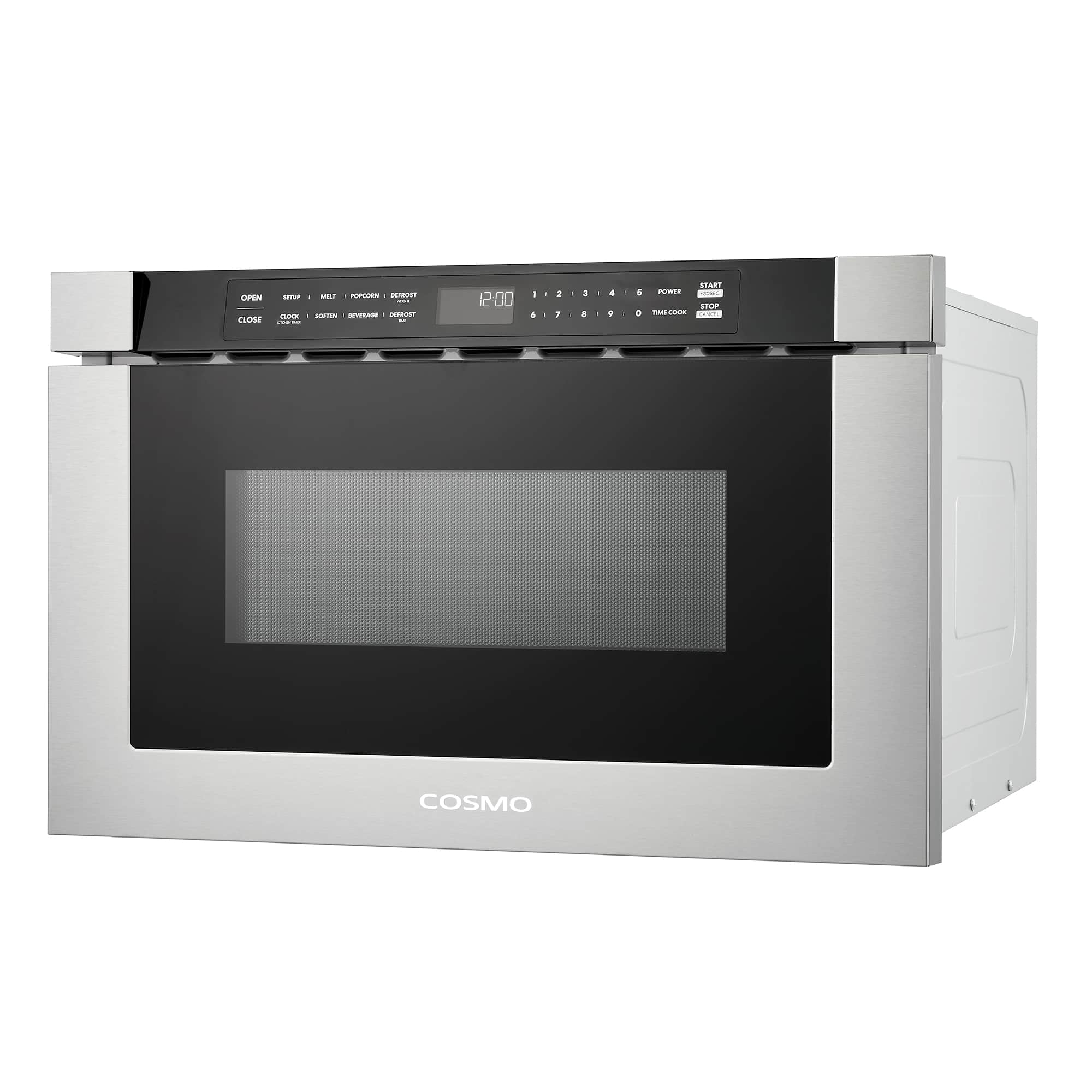 Cosmo 24-Inch 1.2 Cu. Ft. Built-in Microwave Drawer in Stainless Steel (COS-12MWDSS-NH) - Image 3
