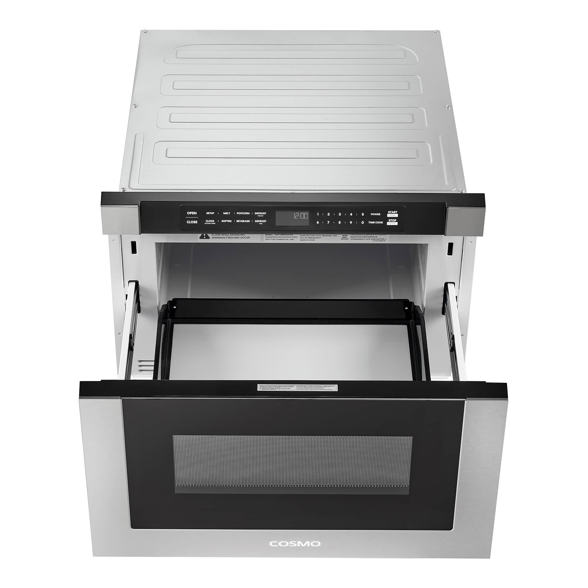 Cosmo 24-Inch 1.2 Cu. Ft. Built-in Microwave Drawer in Stainless Steel (COS-12MWDSS-NH) - Image 7