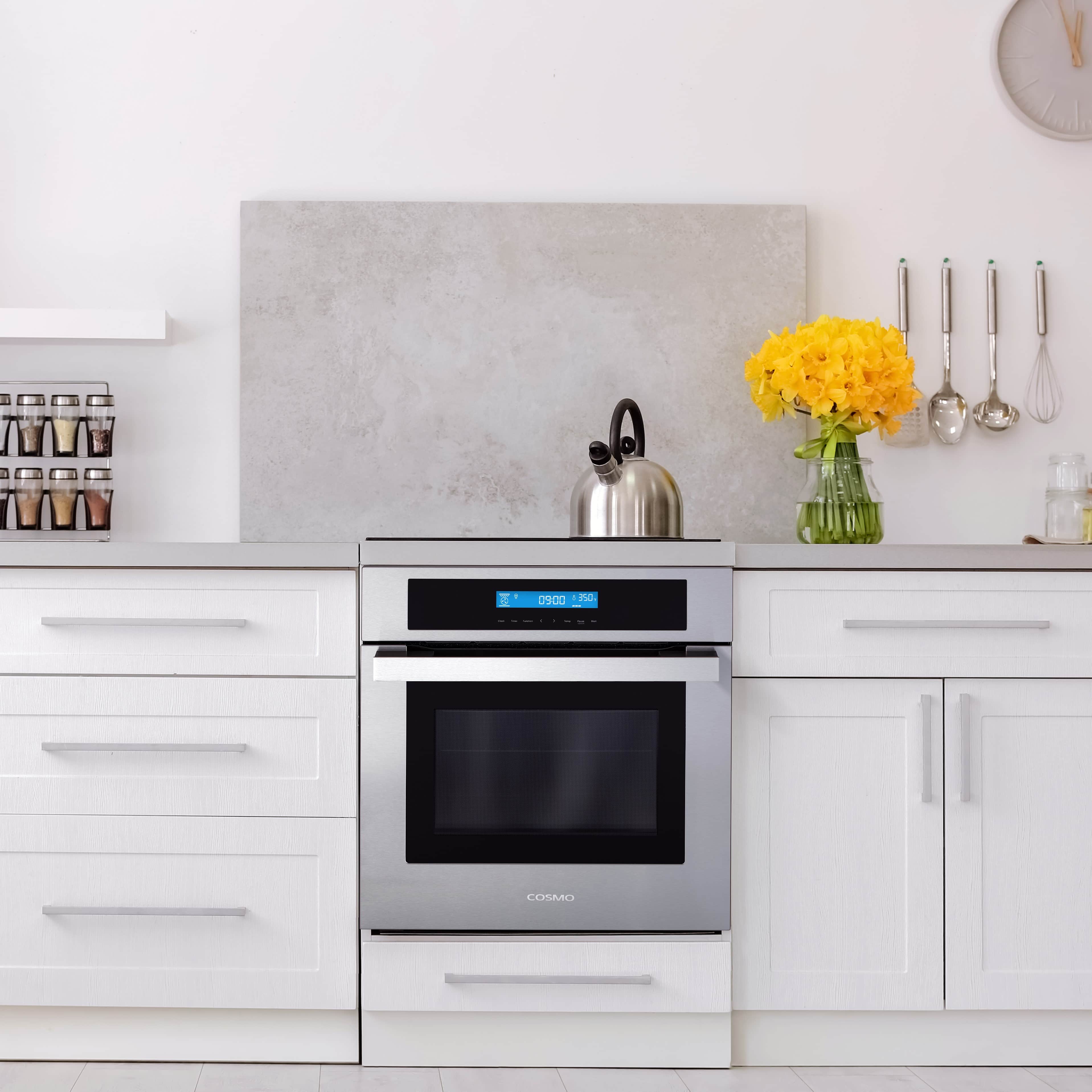 Cosmo 24-Inch 2.5 Cu. Ft. Single Electric Wall Oven in Stainless Steel (C106SIX-PT) - Image 3