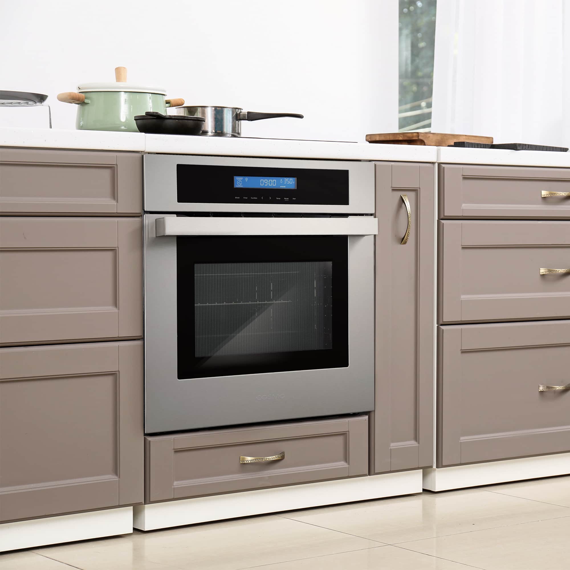 Cosmo 24-Inch 2.5 Cu. Ft. Single Electric Wall Oven in Stainless Steel (C106SIX-PT) - Image 5
