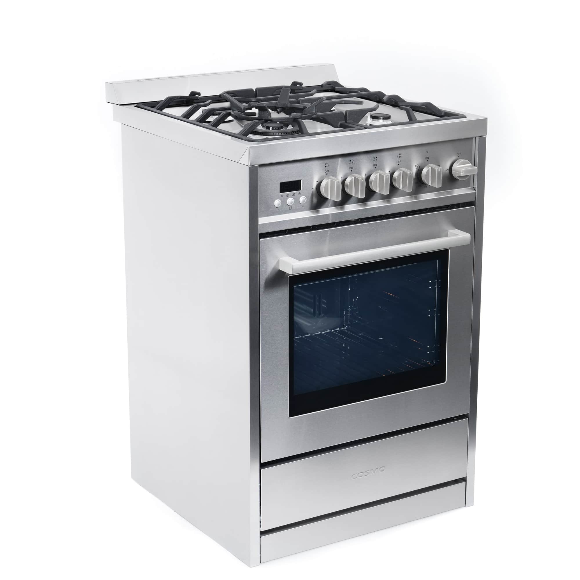 Cosmo 24-Inch 2.73 Cu. Ft. Single Oven Gas Range with 4 Burner Cooktop in Stainless Steel (COS-244AGC) - Image 14