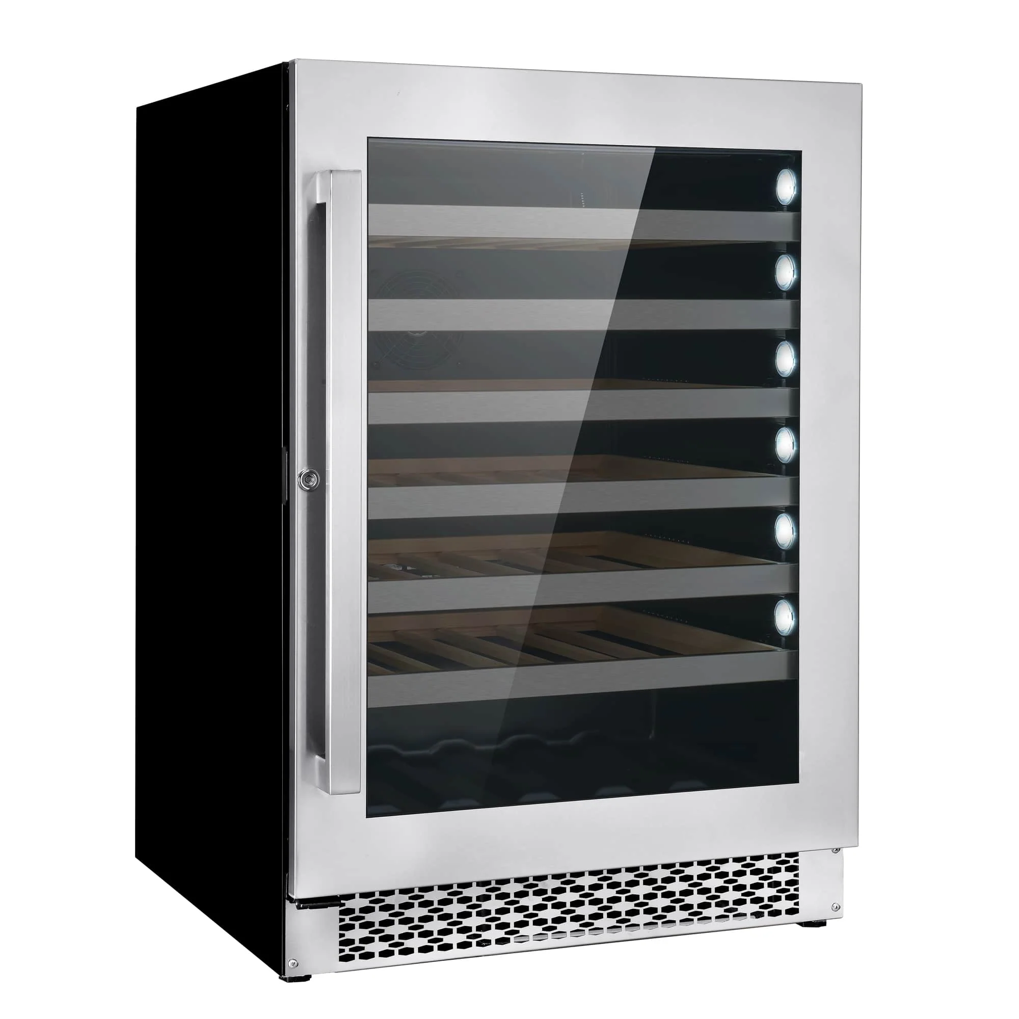 Cosmo 24-Inch 48 Bottles Capacity Wine Cooler in Stainless Steel (COS-24BIWCS) - Image 10