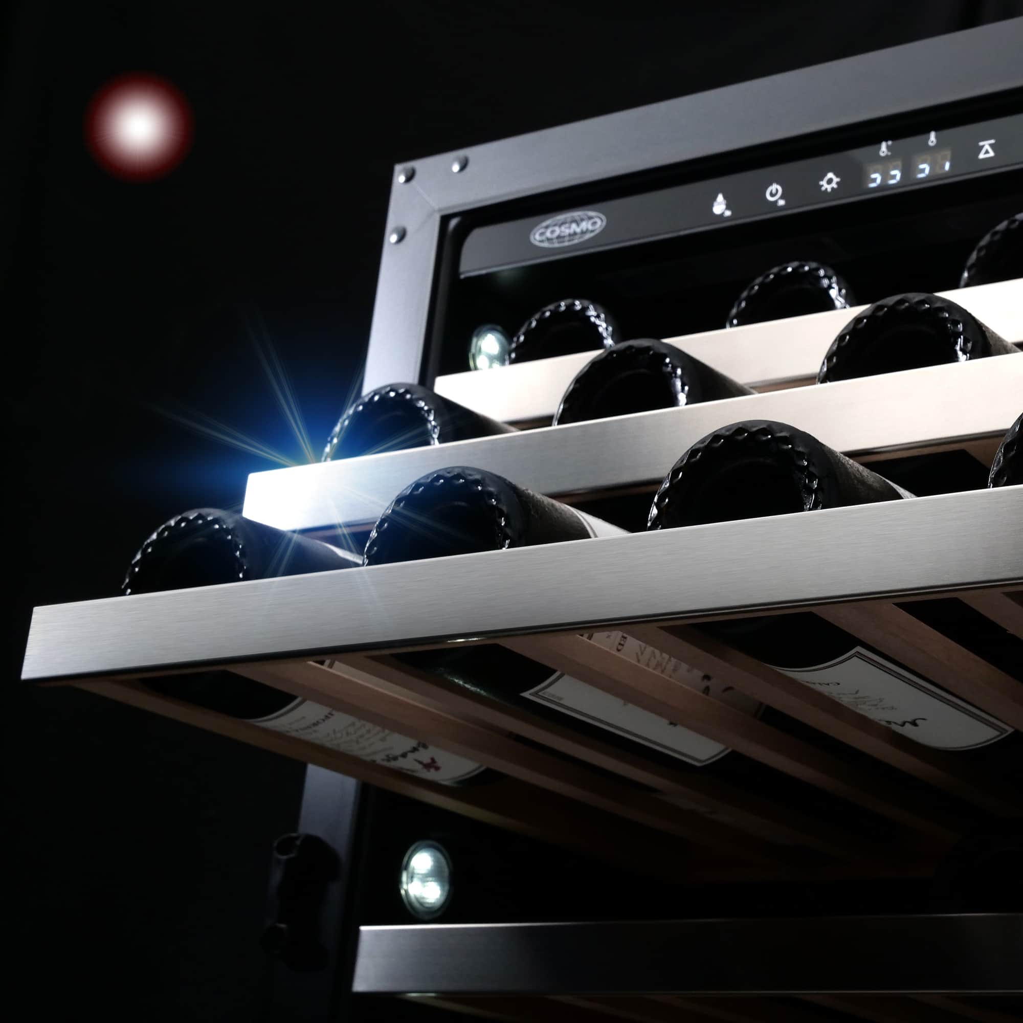 Cosmo 24-Inch 48 Bottles Capacity Wine Cooler in Stainless Steel (COS-24BIWCS) - Image 8