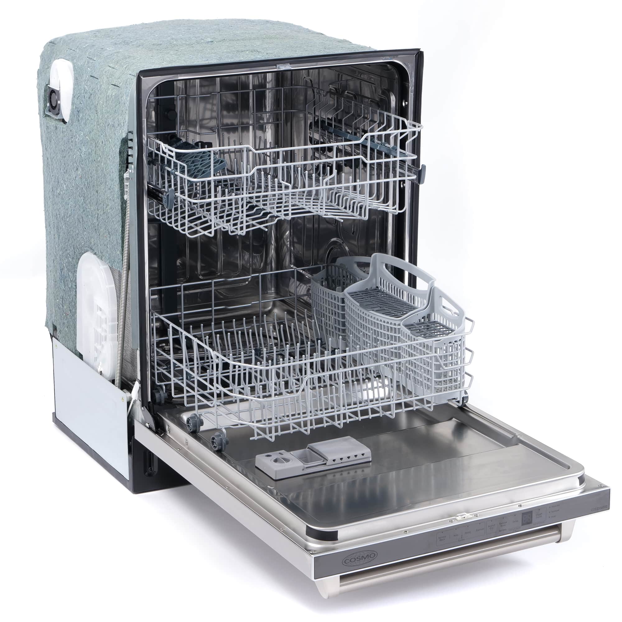 Cosmo 24-Inch Built-In Tall Tub Dishwasher Fingerprint Resistant Stainless Steel (COS-DIS6502) - Image 8