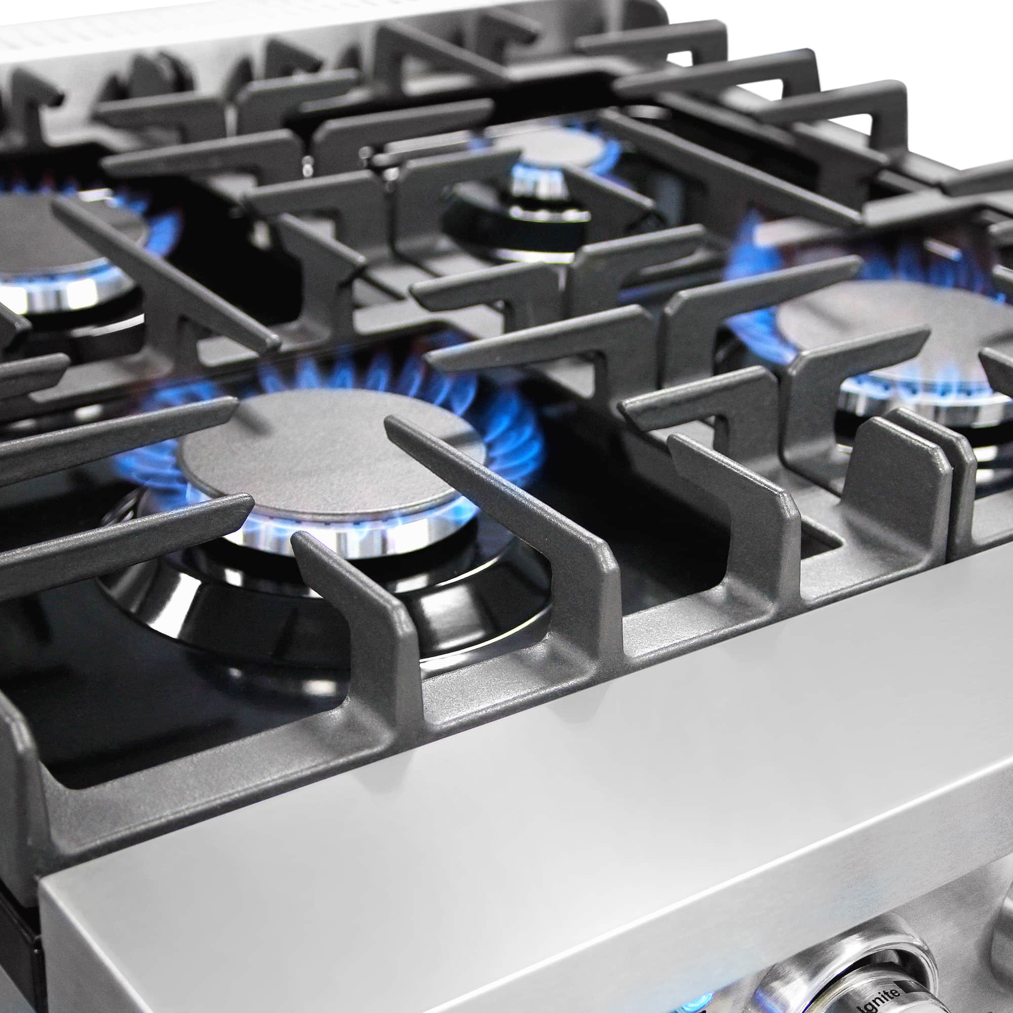 Cosmo 24-Inch Slide-In Freestanding Gas Range with 4 Sealed Burners in Stainless Steel (COS-EPGR244) - Image 7