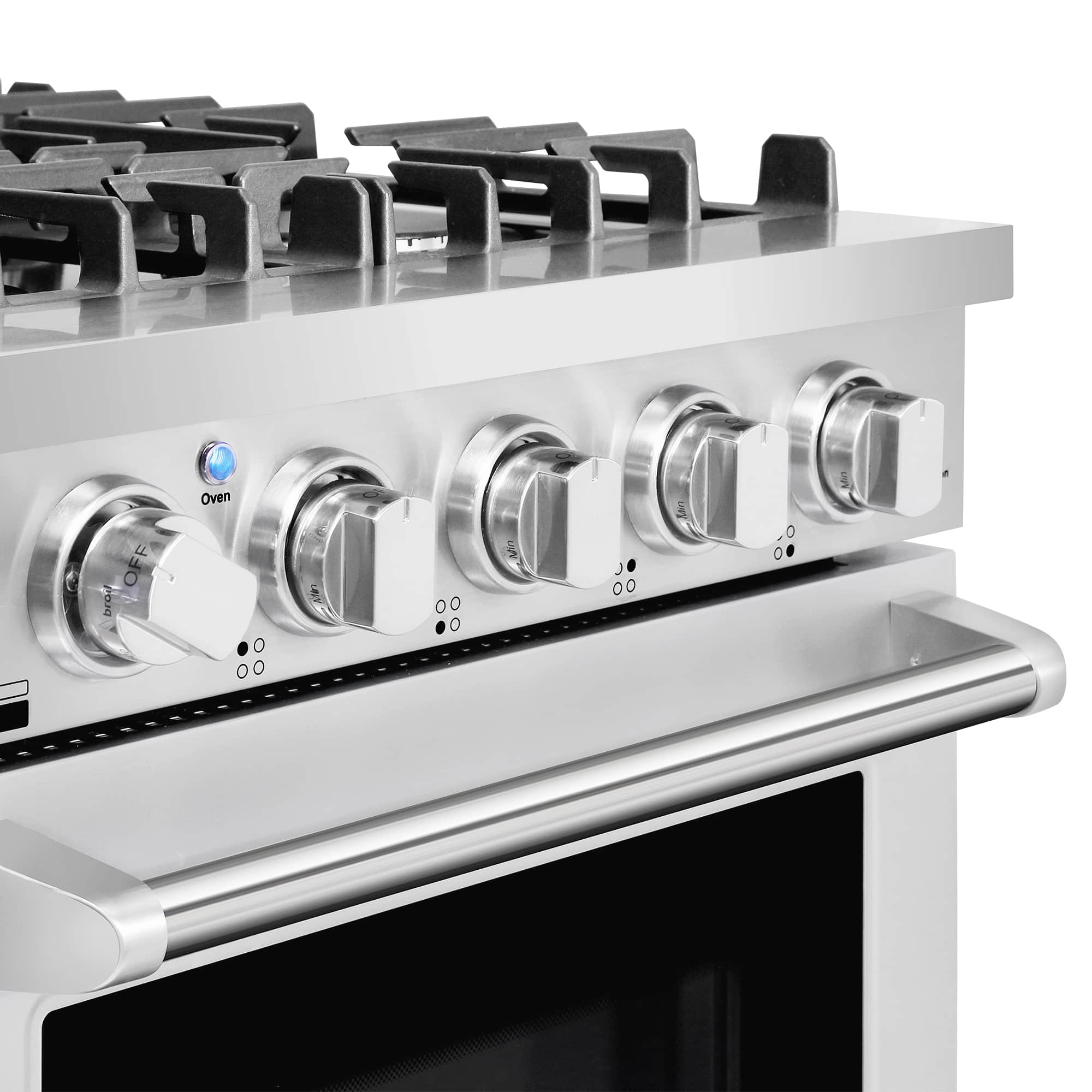 Cosmo 24-Inch Slide-In Freestanding Gas Range with 4 Sealed Burners in Stainless Steel (COS-EPGR244) - Image 9