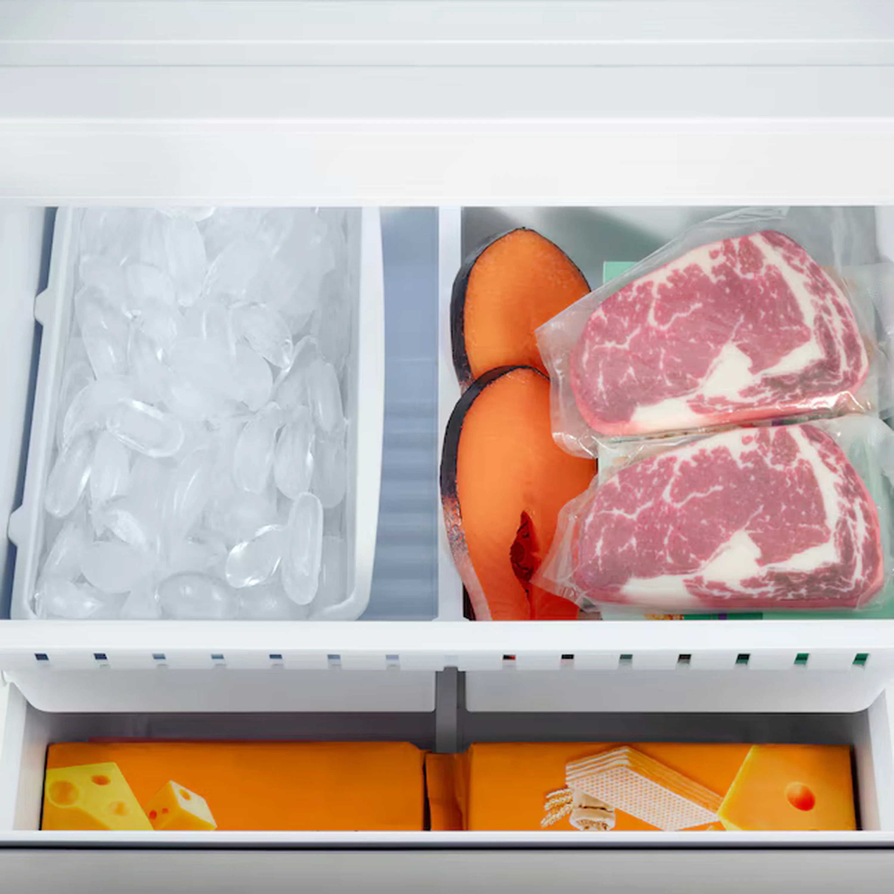Cosmo 30-Inch 17.5 Cu. Ft. Counter-Depth French Door Refrigerator with Ice Maker in Stainless Steel (COS-RFFV183RS) - Image 8