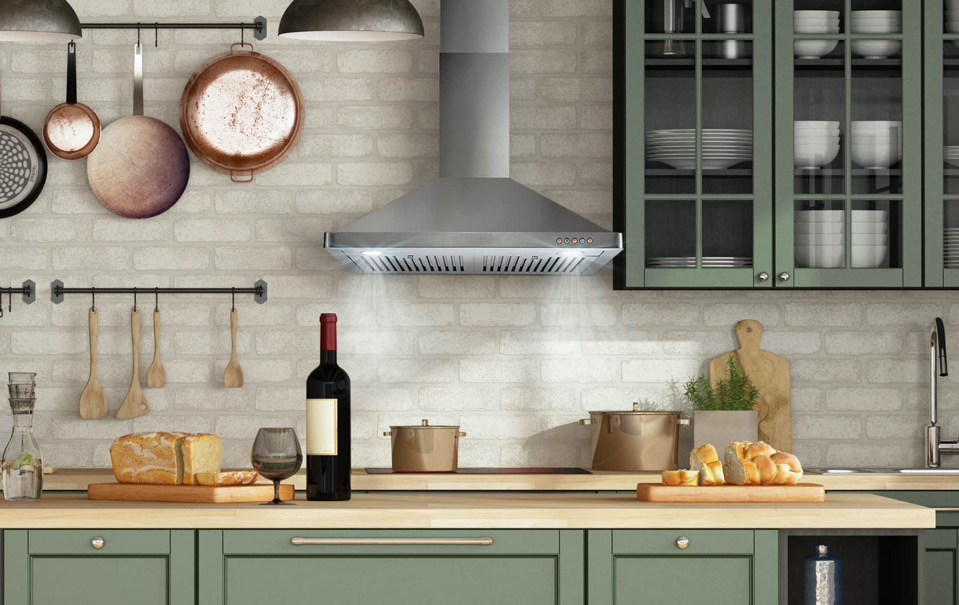 Cosmo 30-Inch 380 CFM Ducted Wall Mount Range Hood in Stainless Steel (COS-63175) - Image 3