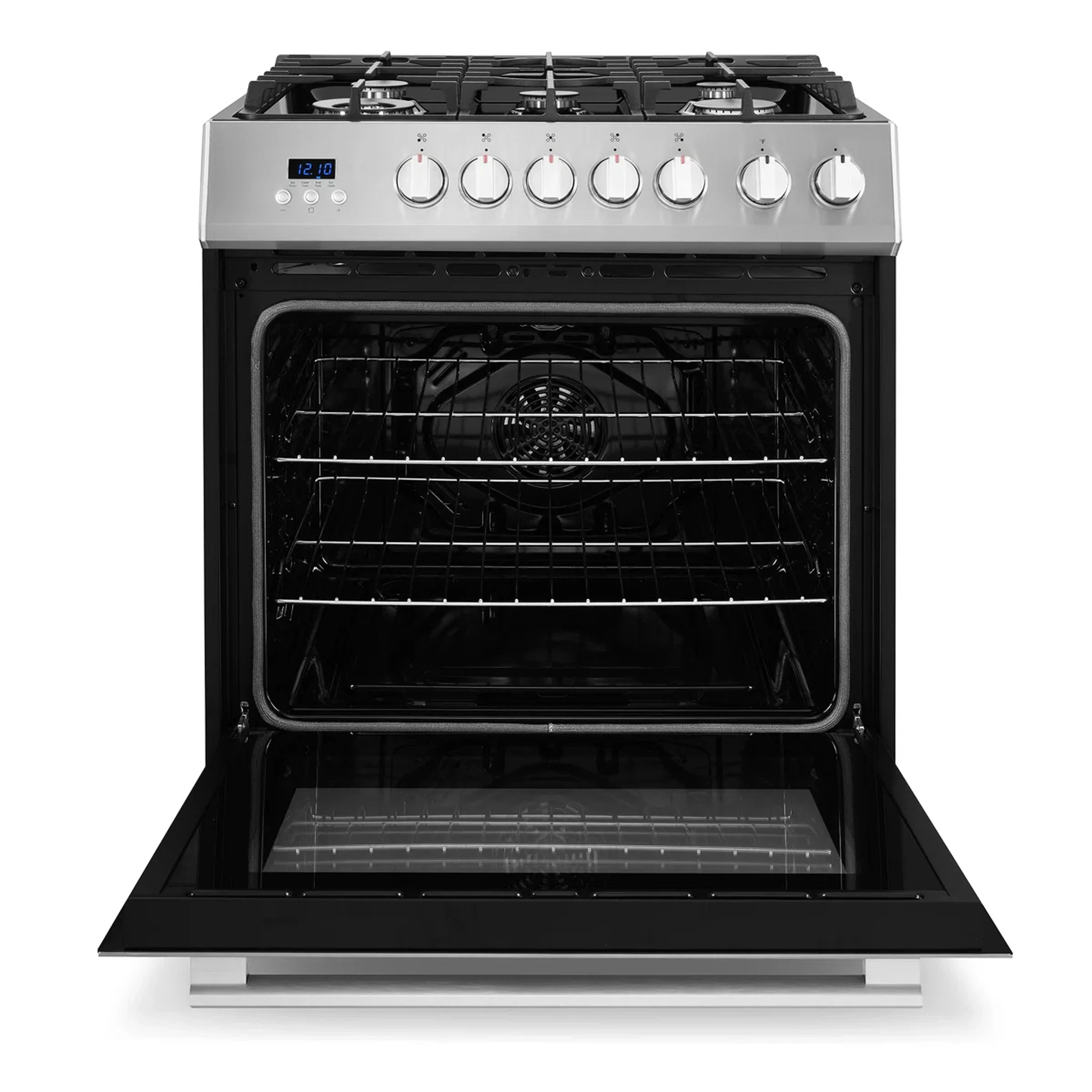 Cosmo 30-Inch 5.0 Cu. Ft. Single Oven Gas Range with 5 Burner Cooktop in Stainless Steel (COS-305AGC) - Image 6